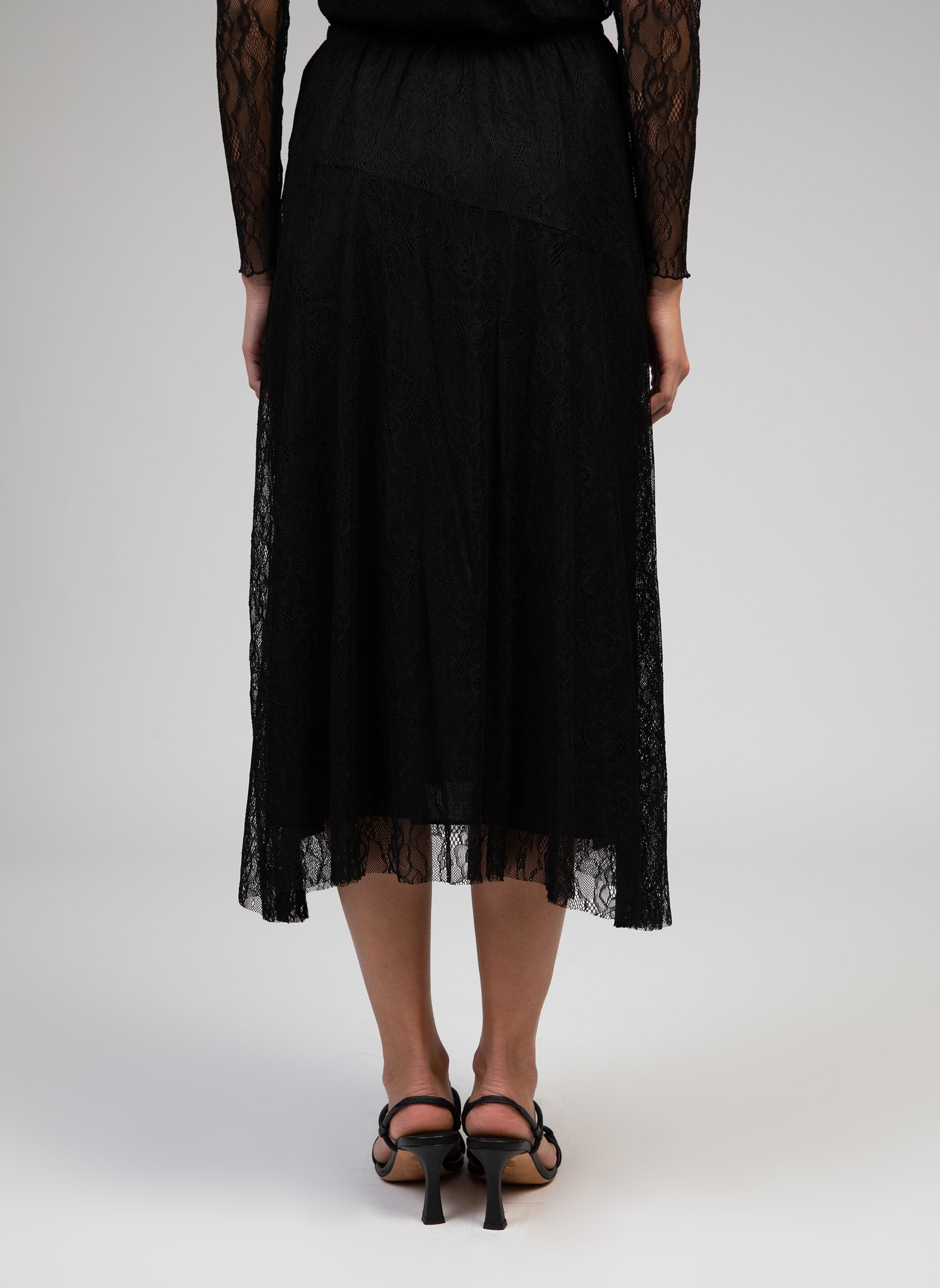 JUPE MIDI JUNIEN noir