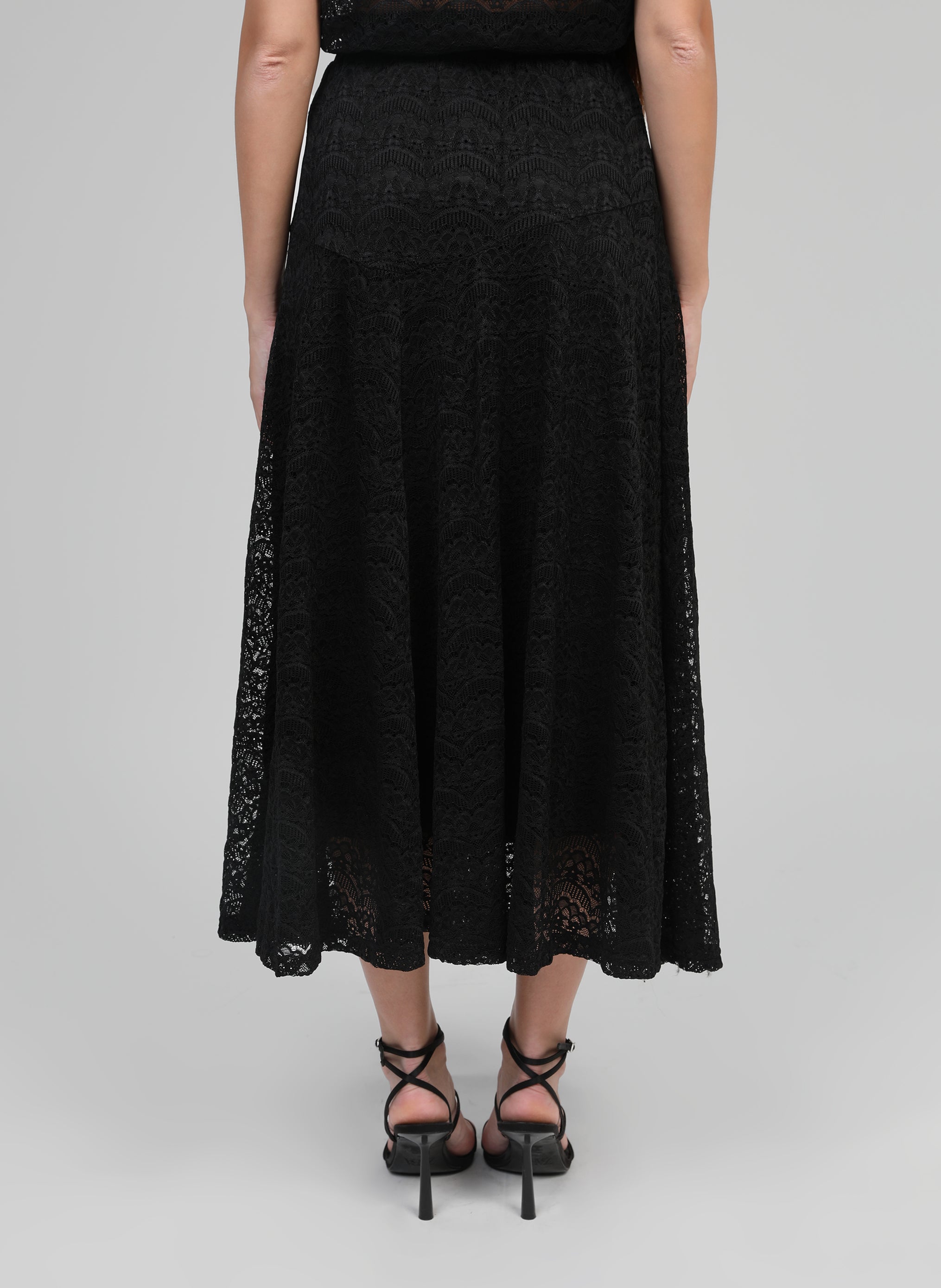 JUPE MIDI JUNILA noir