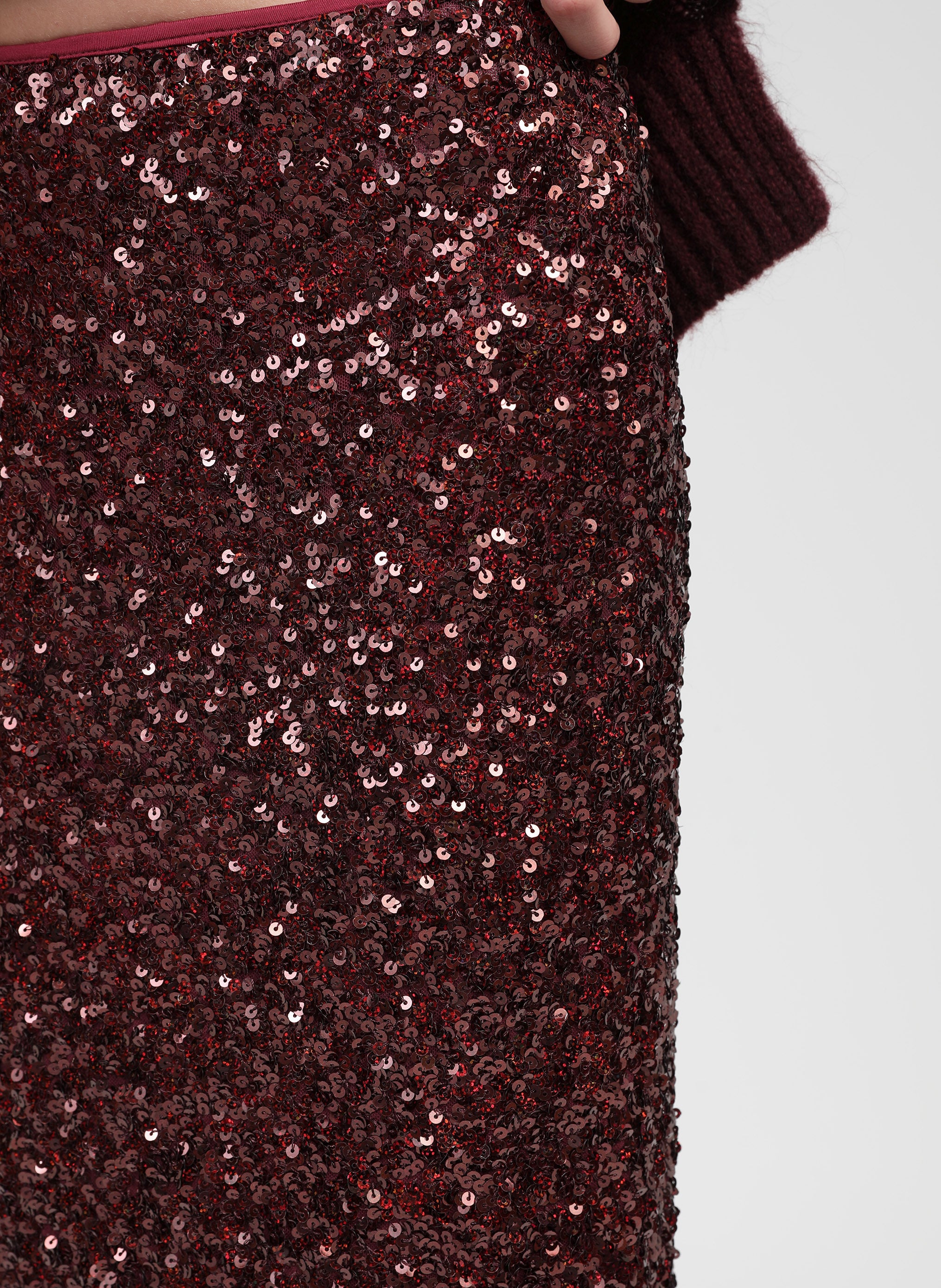 JUPE MIDI JURYLY wine