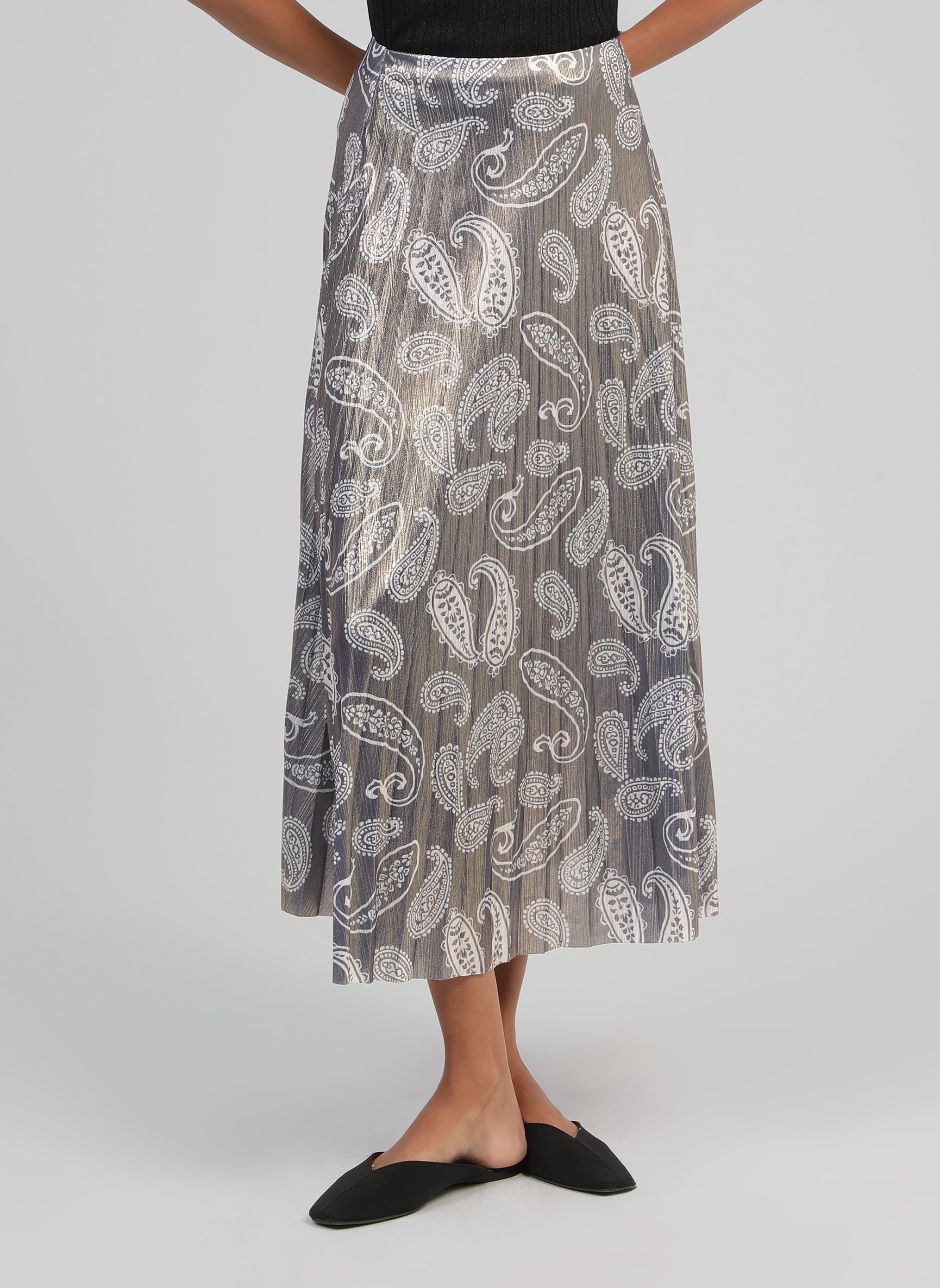 JUPE LONGUE JUSTALINA gold