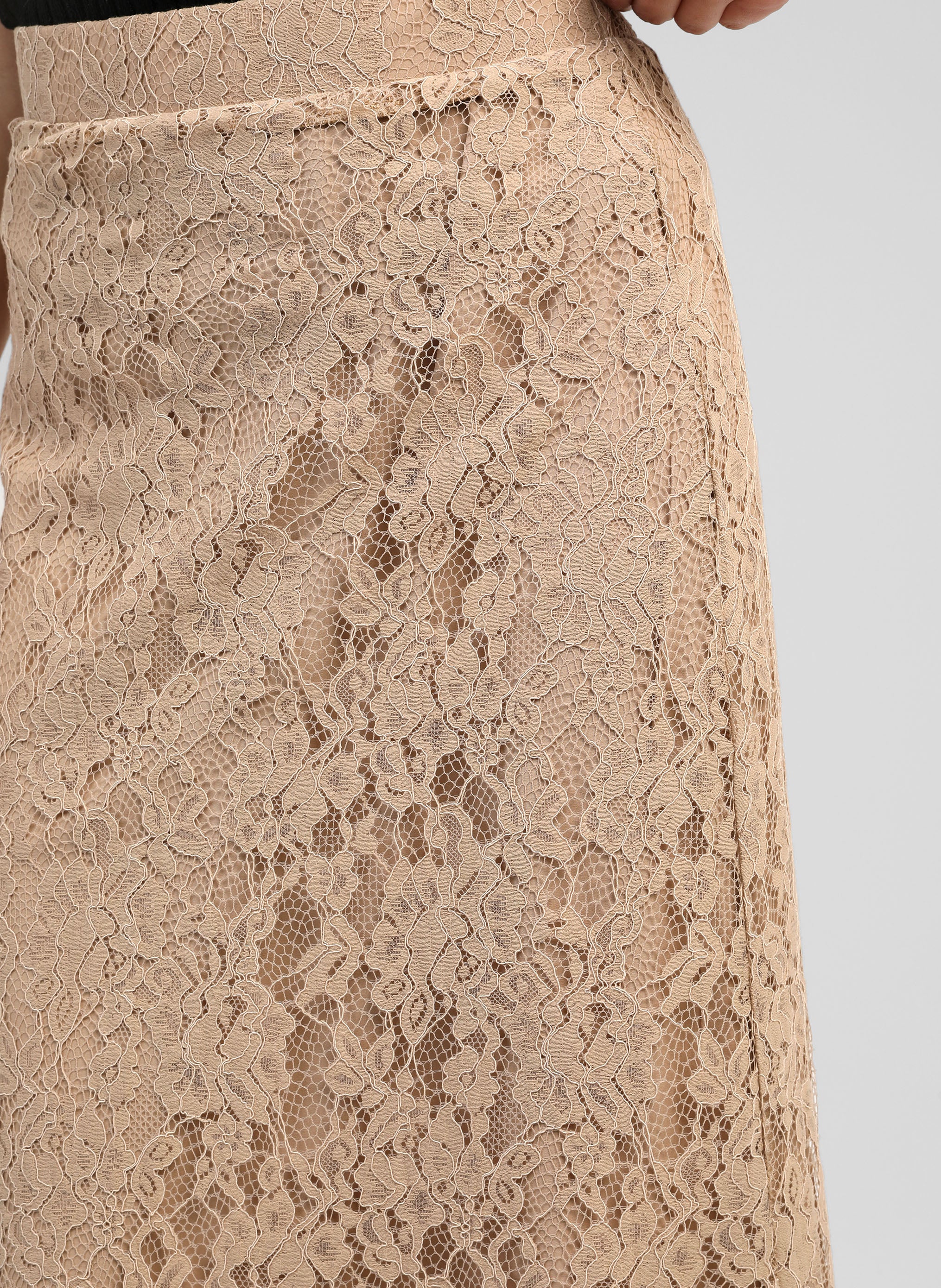 JUPE MIDI JUVYNA beige