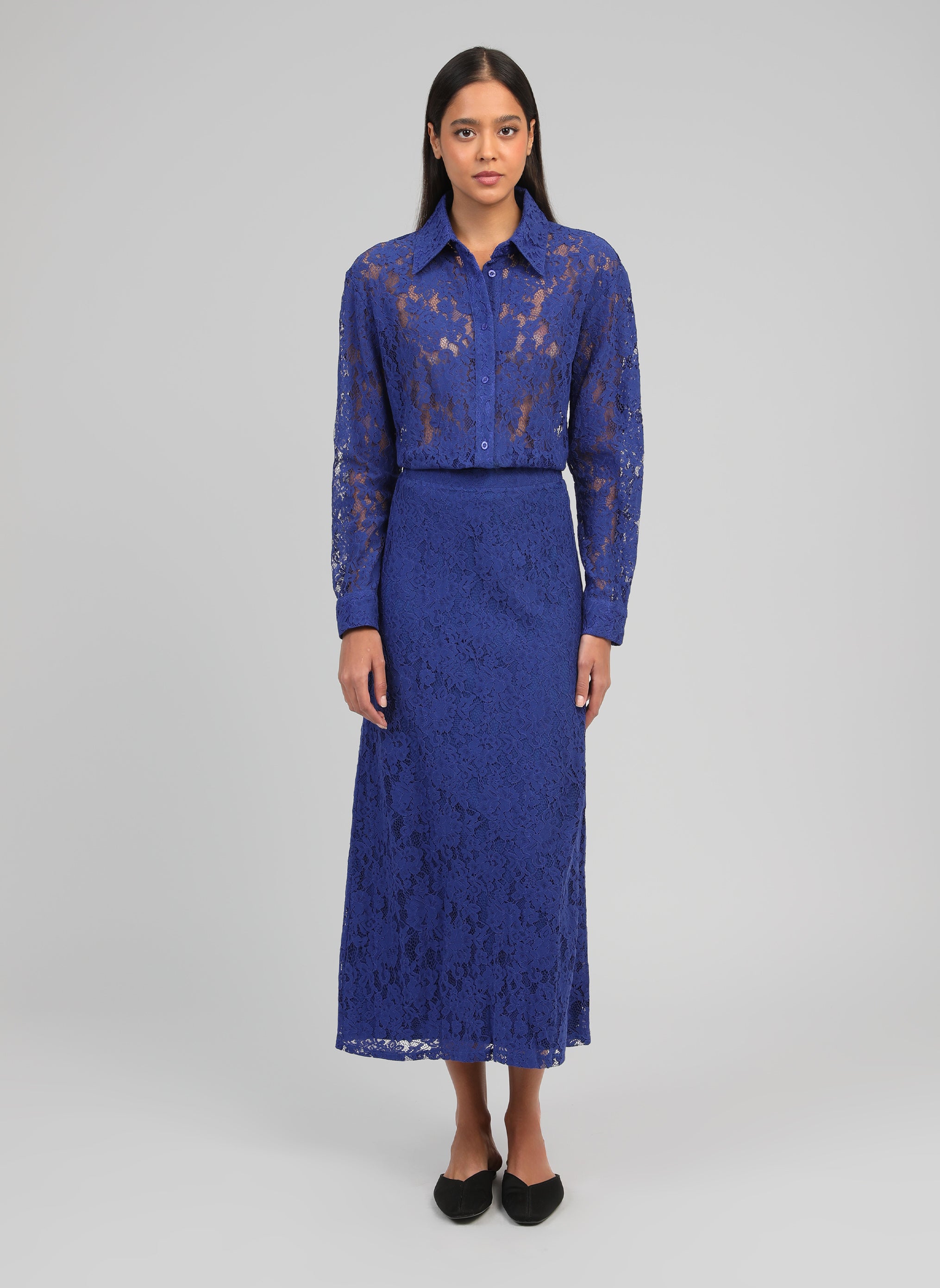 JUPE MIDI JUVYNA electrique