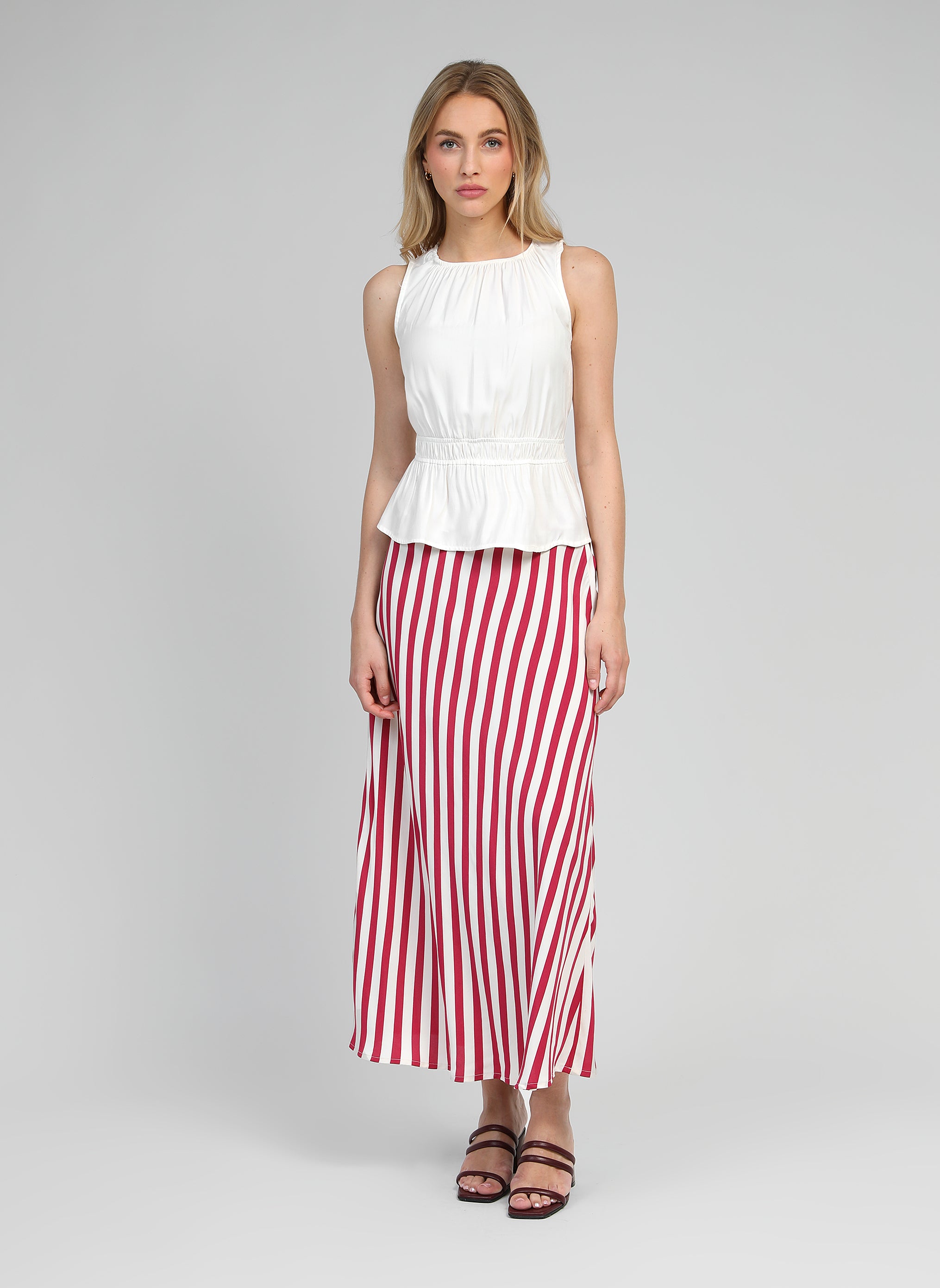 TOP KANDELA blanc casse