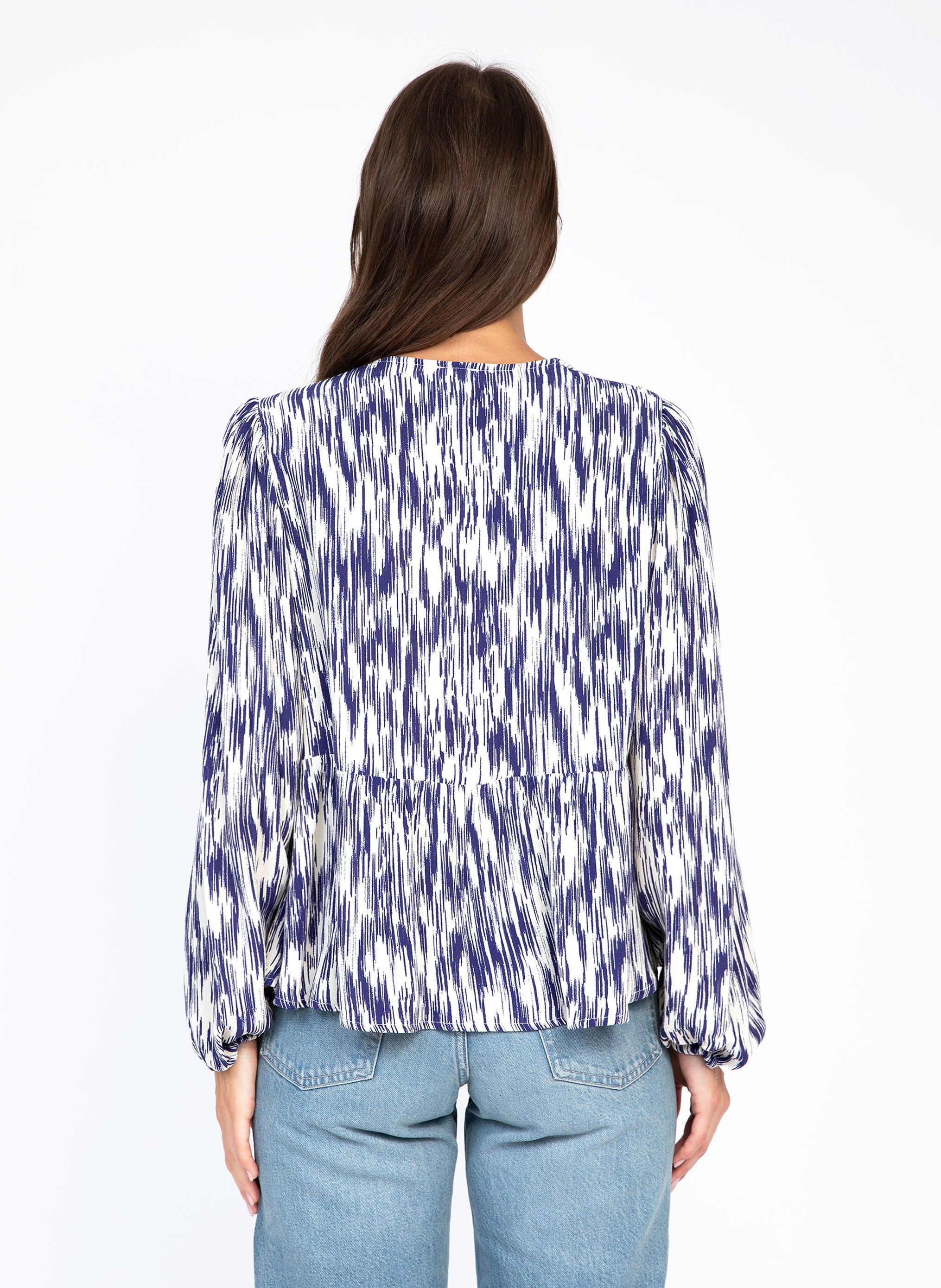 KAVELY biso azul BLOUSE