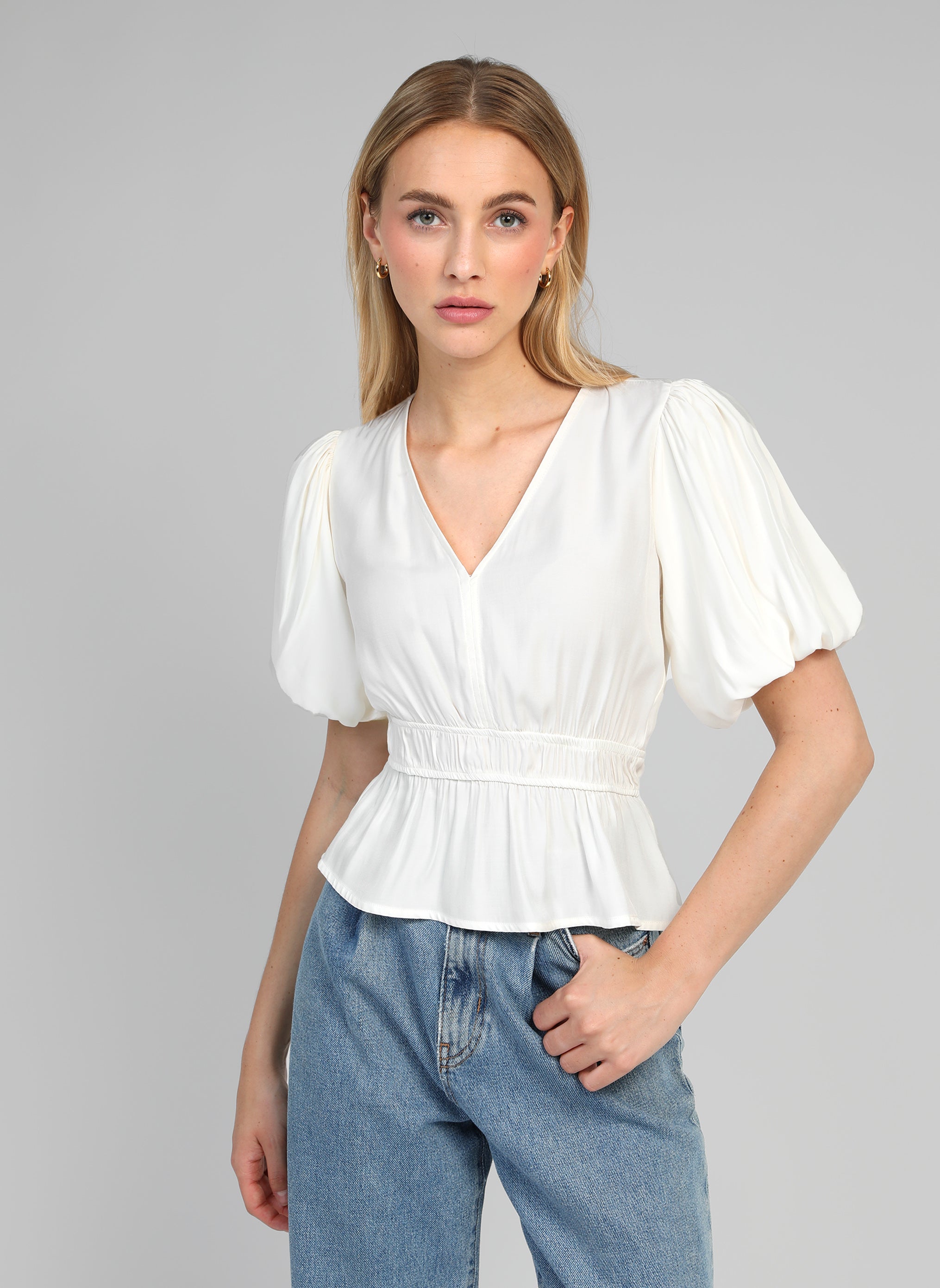 BLOUSE KELILOU blanc casse