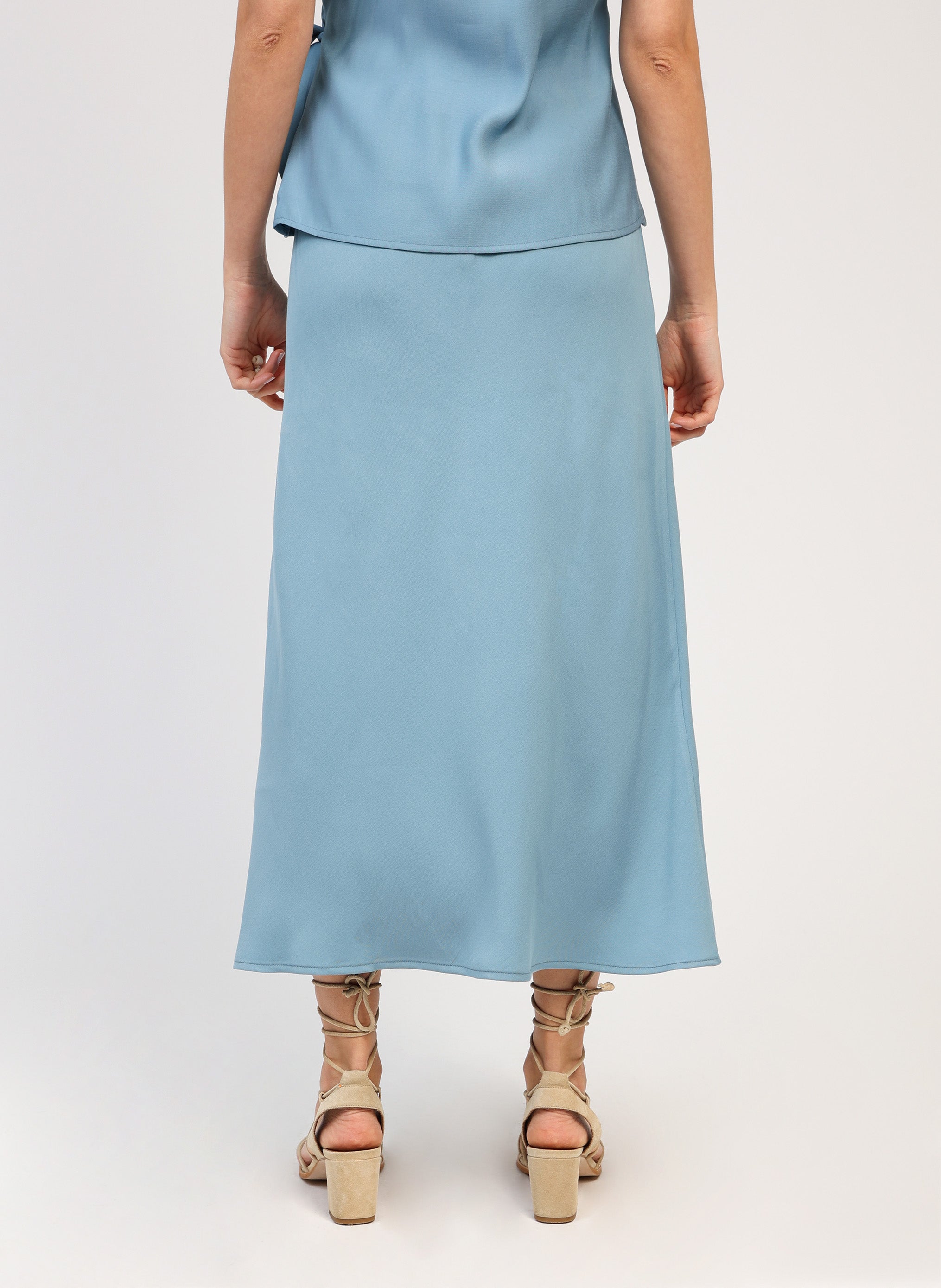 Falda midi GALVY sky