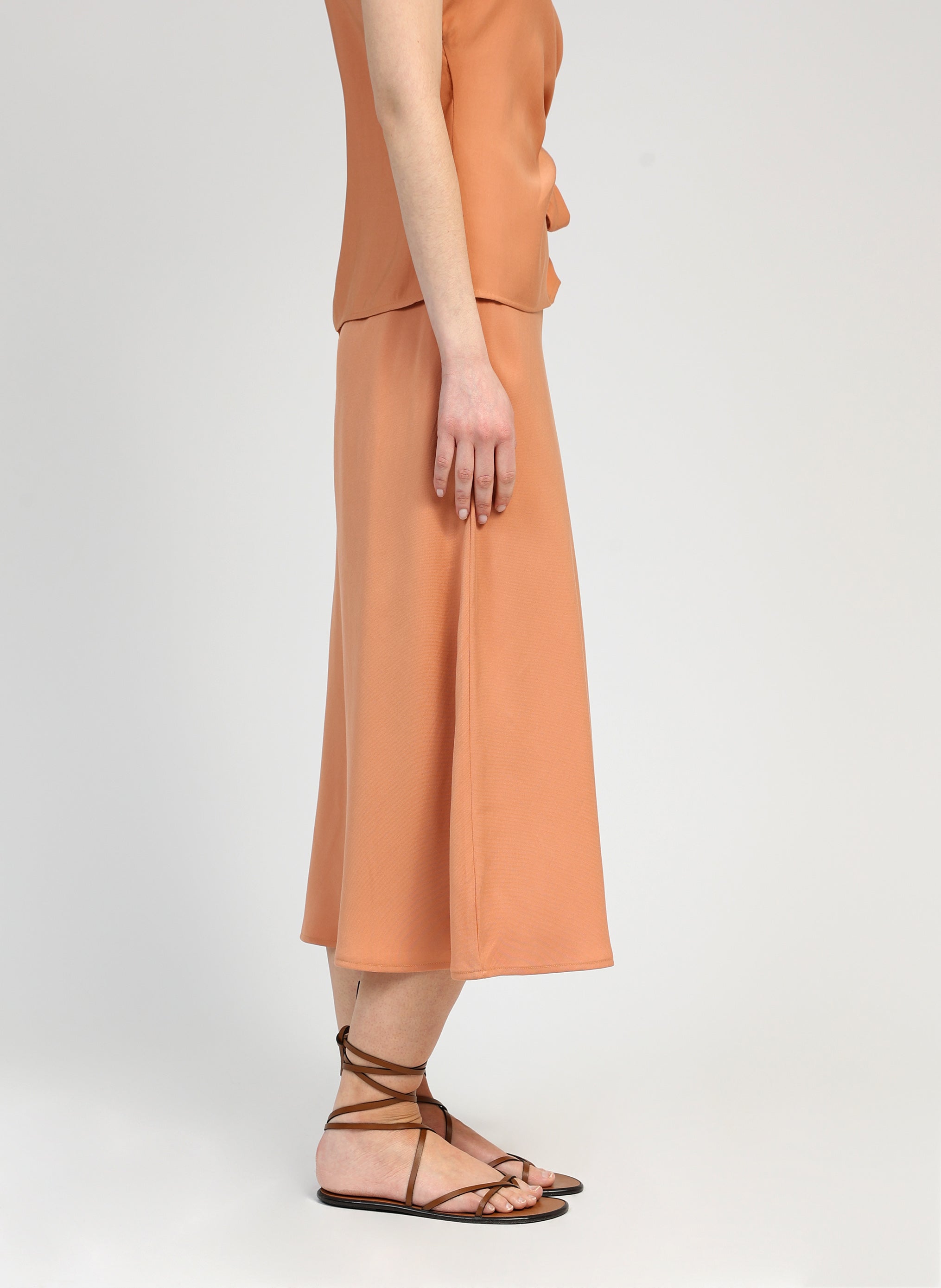JUPE MIDI GALVY terracotta
