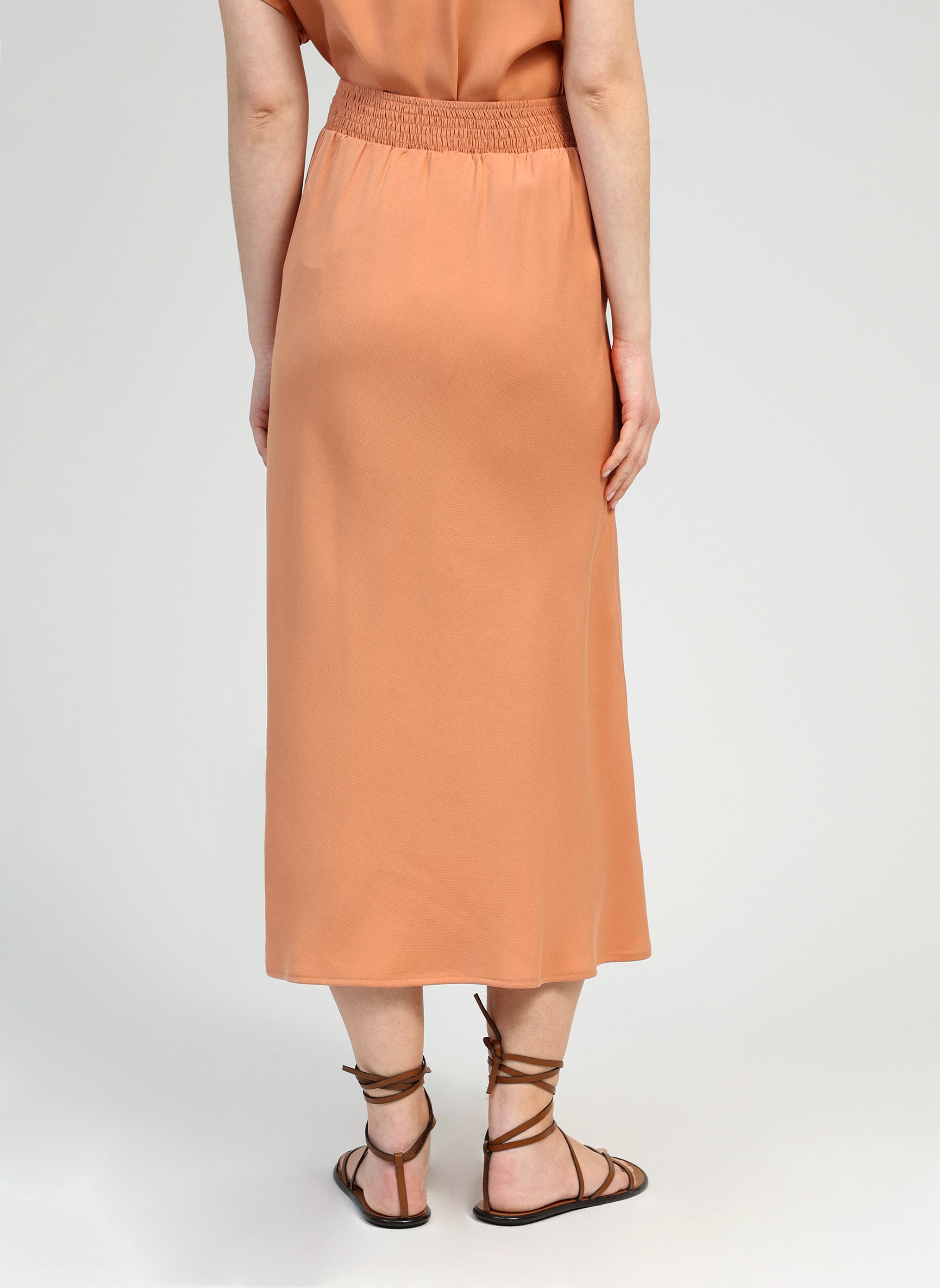 JUPE MIDI GALVY terracotta
