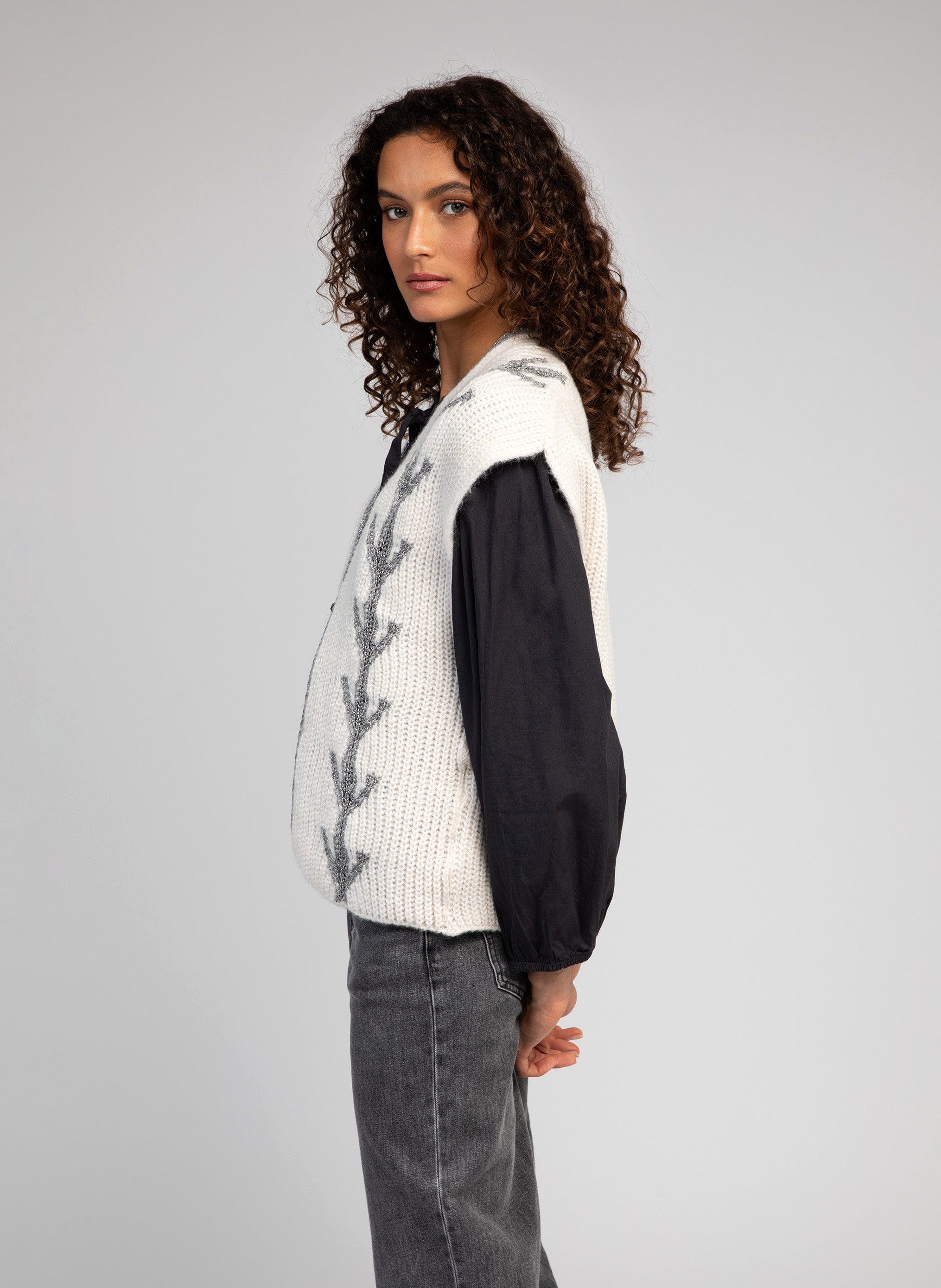 CARDIGAN LADAKINI argent