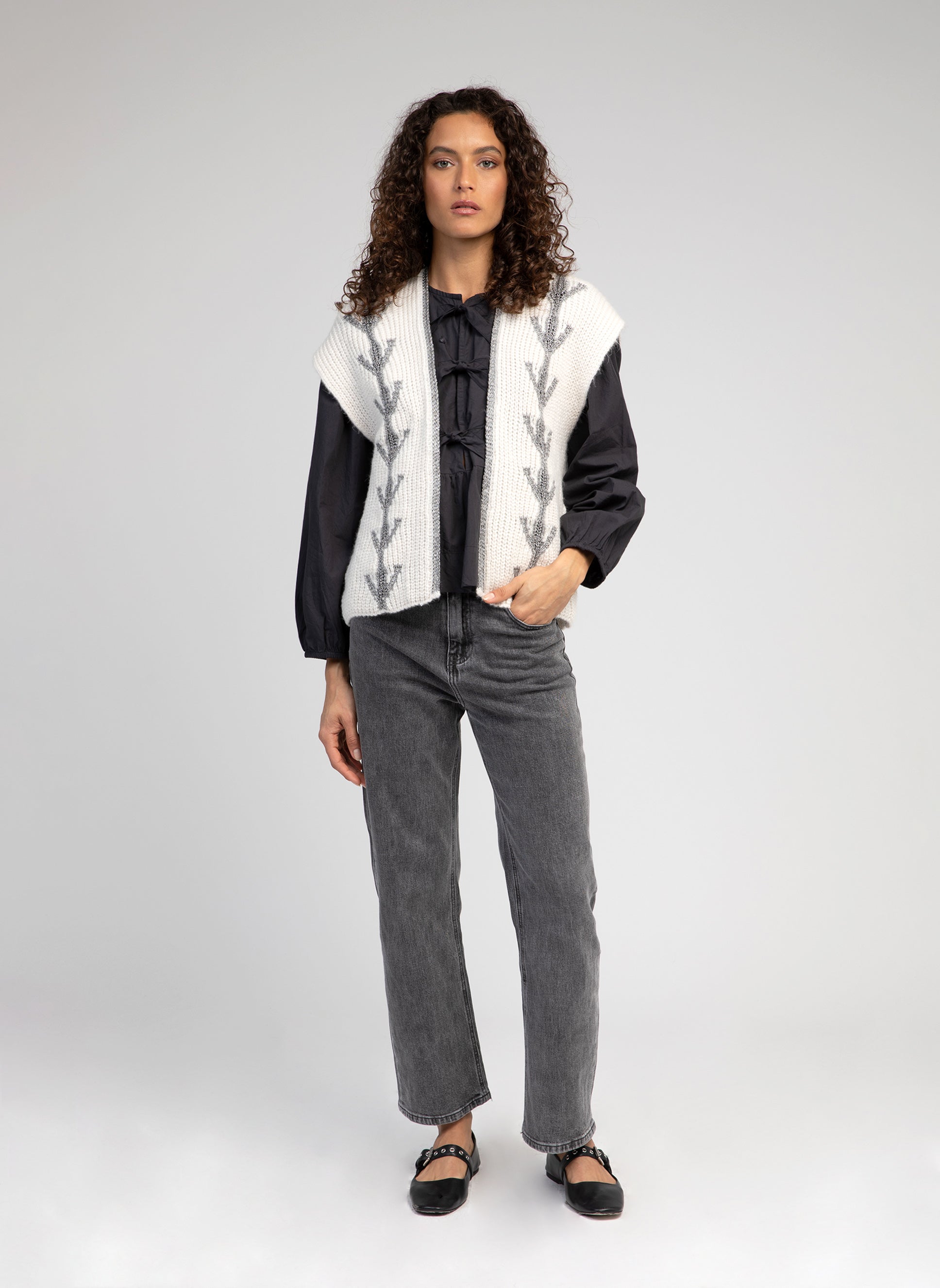 CARDIGAN LADAKINI argent