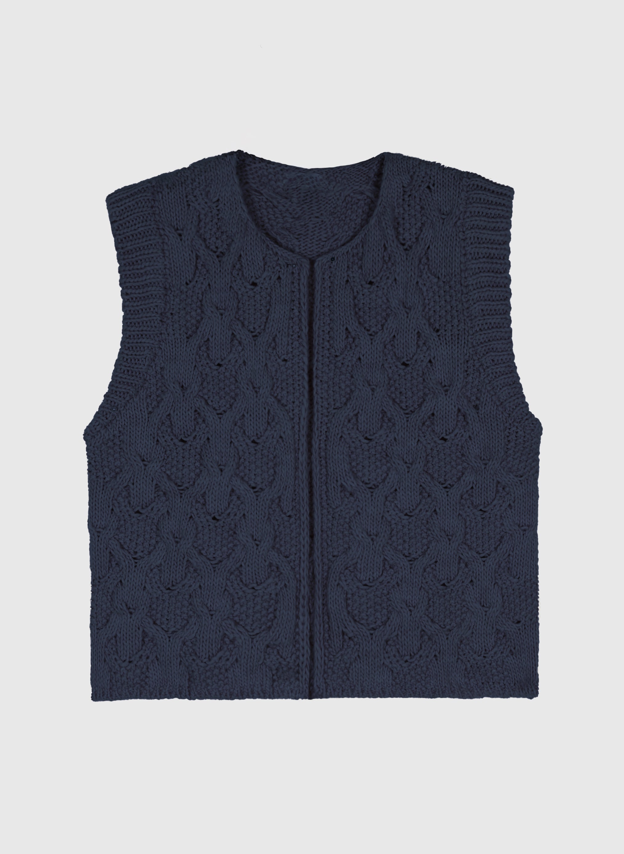 CARDIGAN SANS MANCHE LAJOY marine