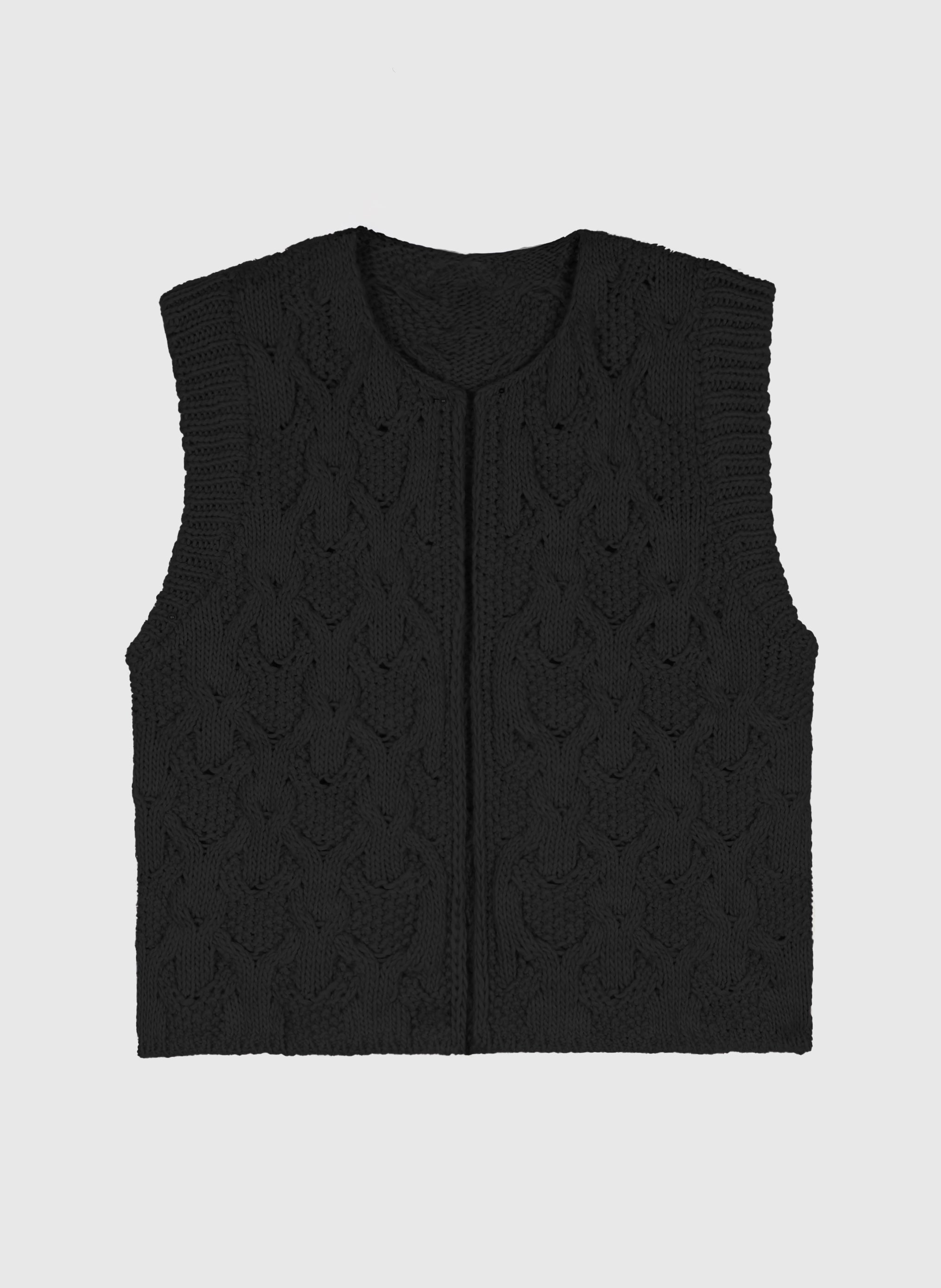 CARDIGAN SANS MANCHE LAJOY noir
