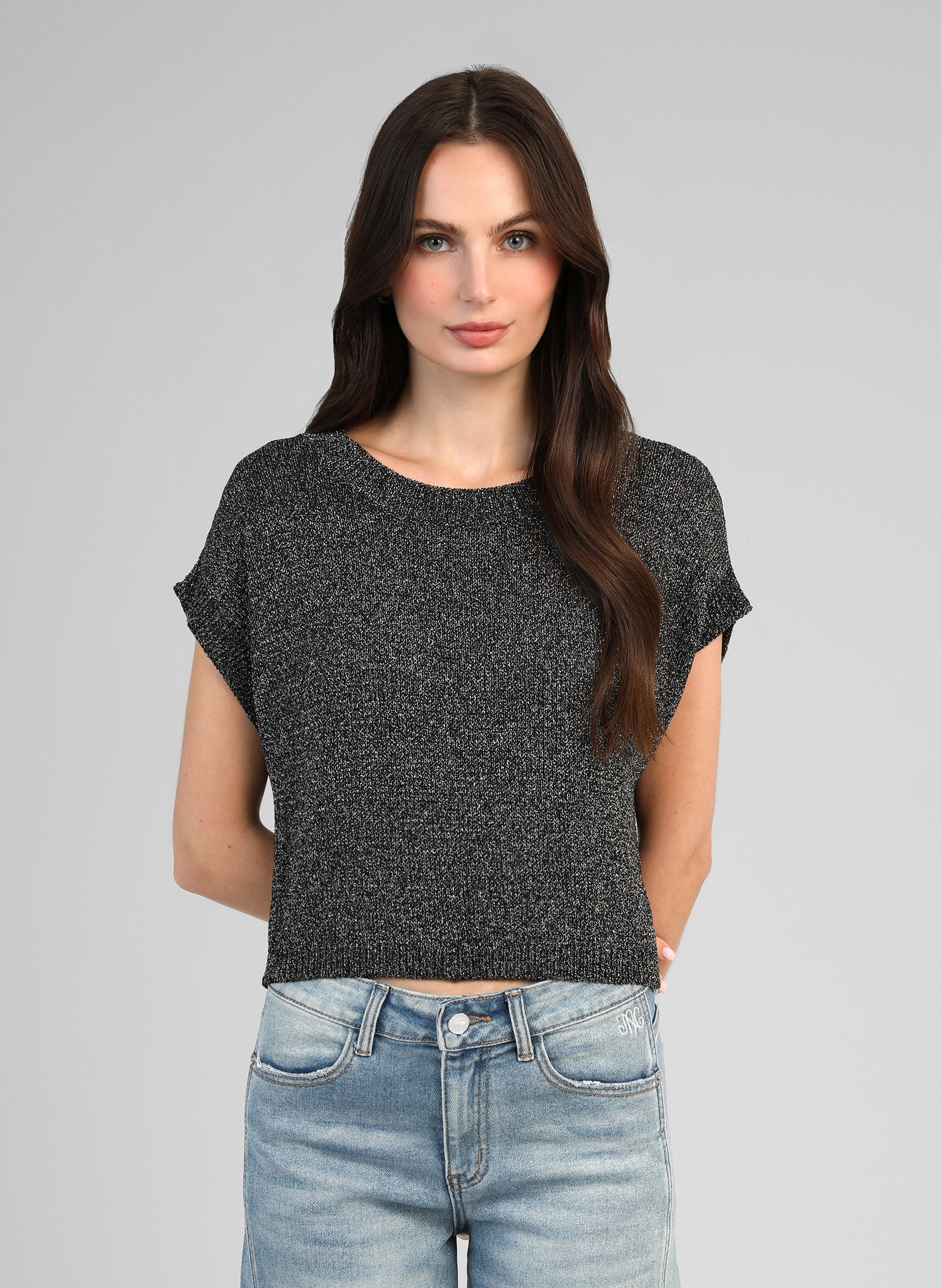 PULL LAMELBA noir chine