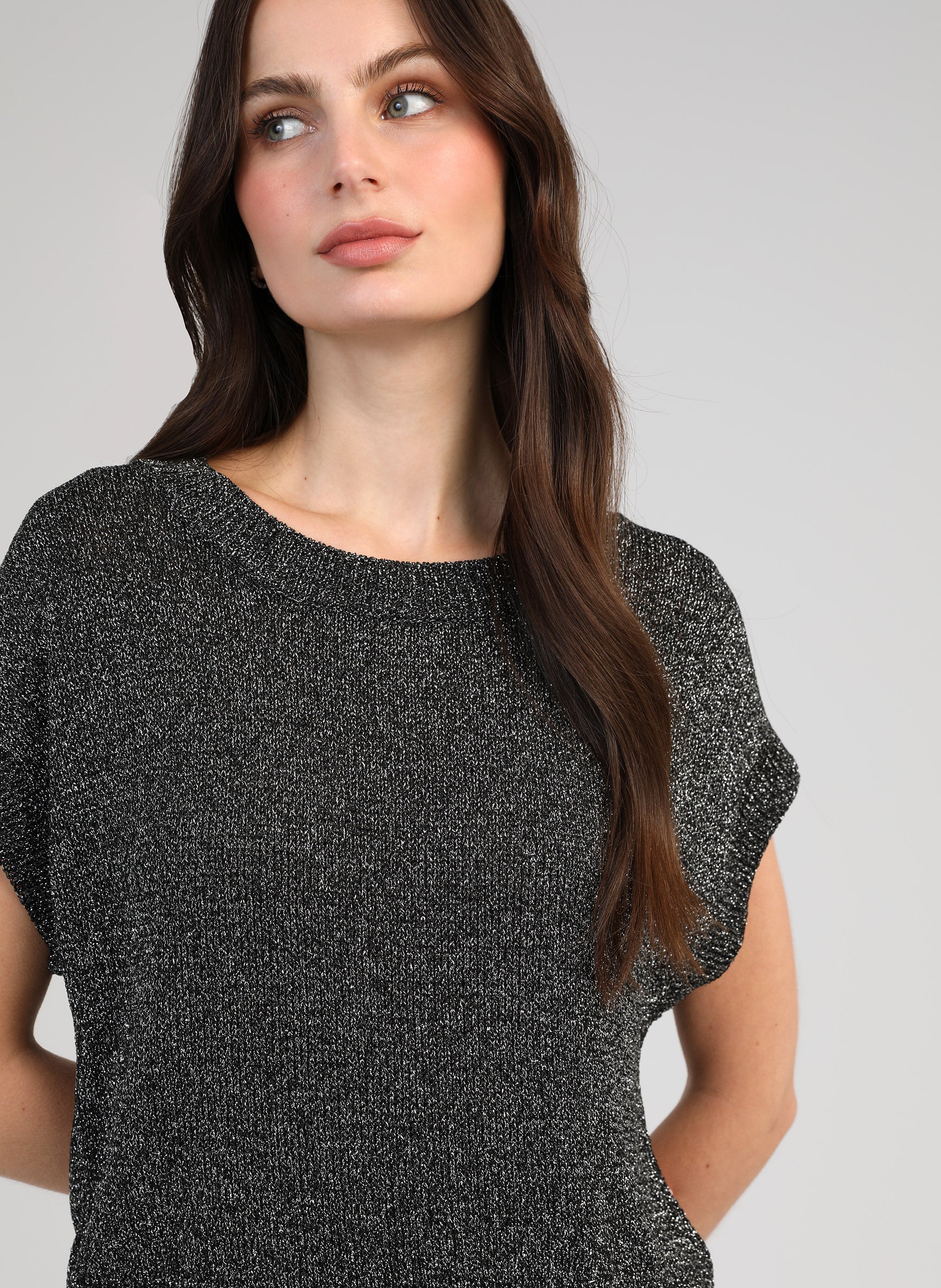 PULL LAMELBA noir chine