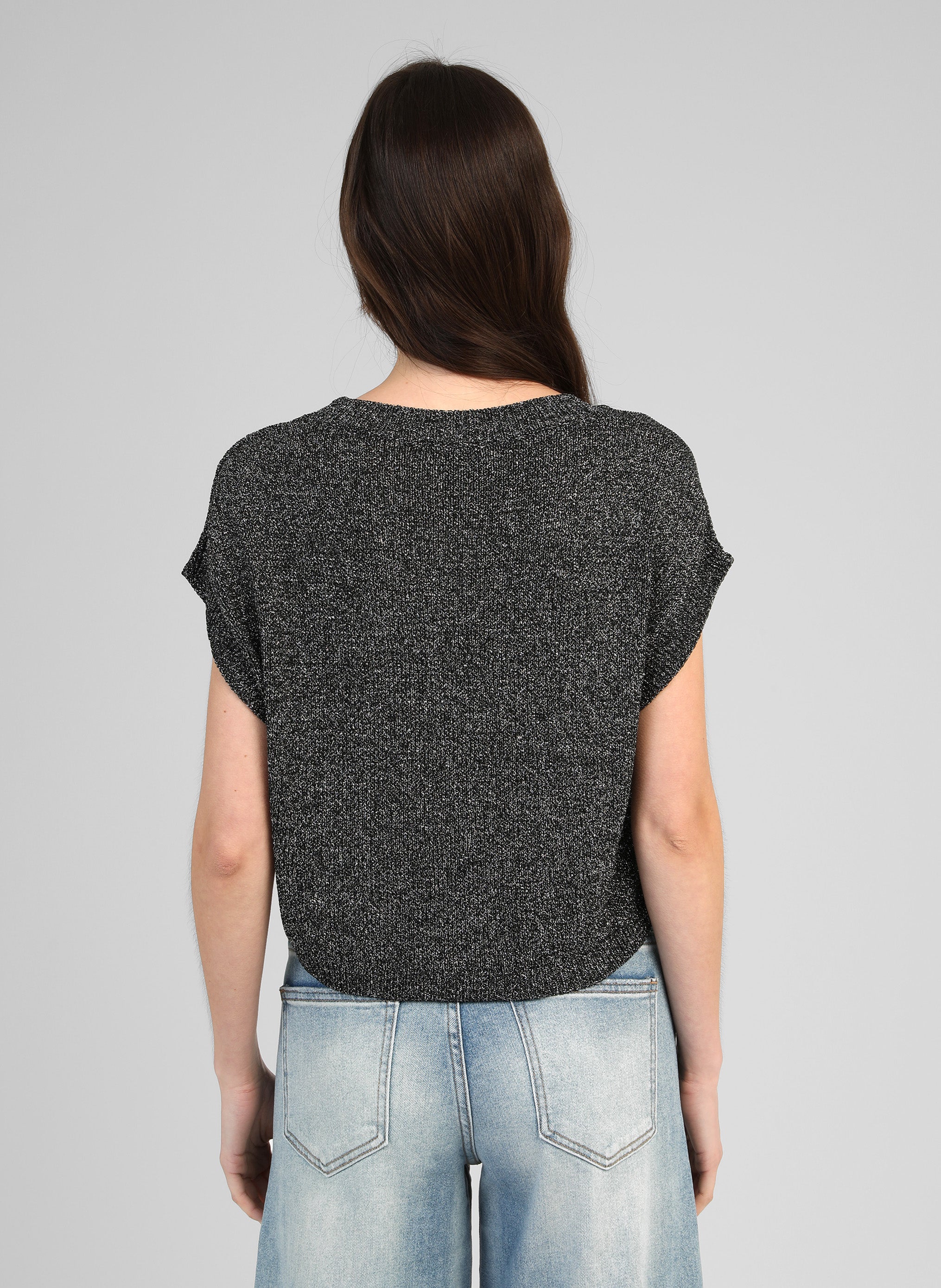 PULL LAMELBA noir chine