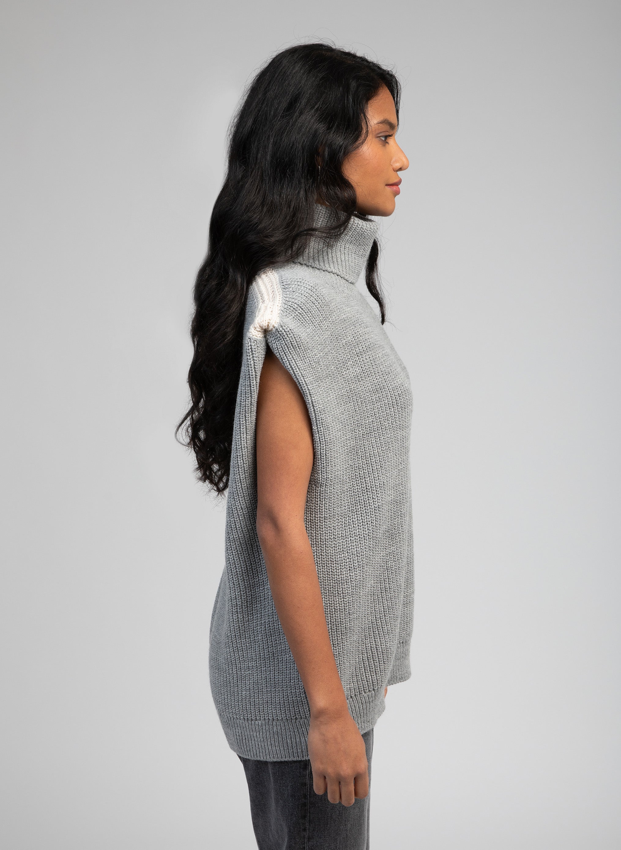 PULL LARIANA gris chine