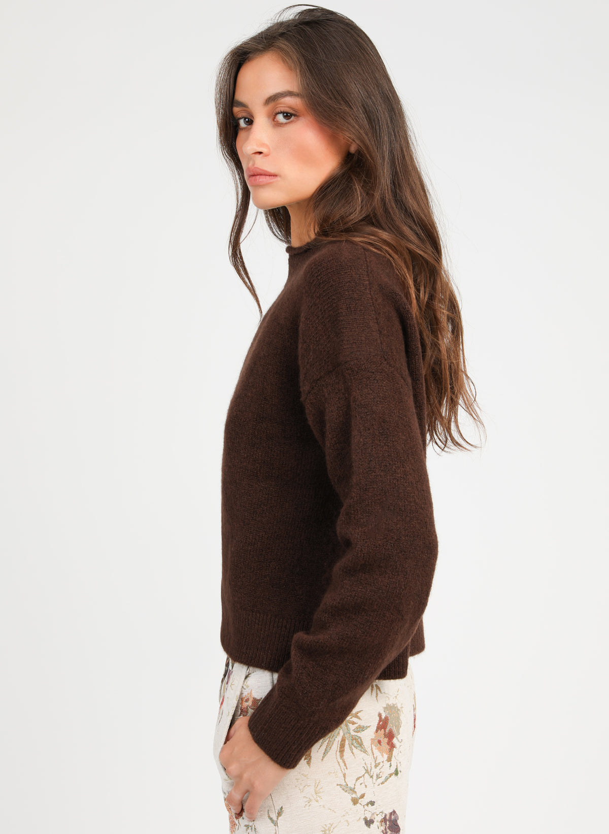 LAROMY Men's Sweater, Mocha