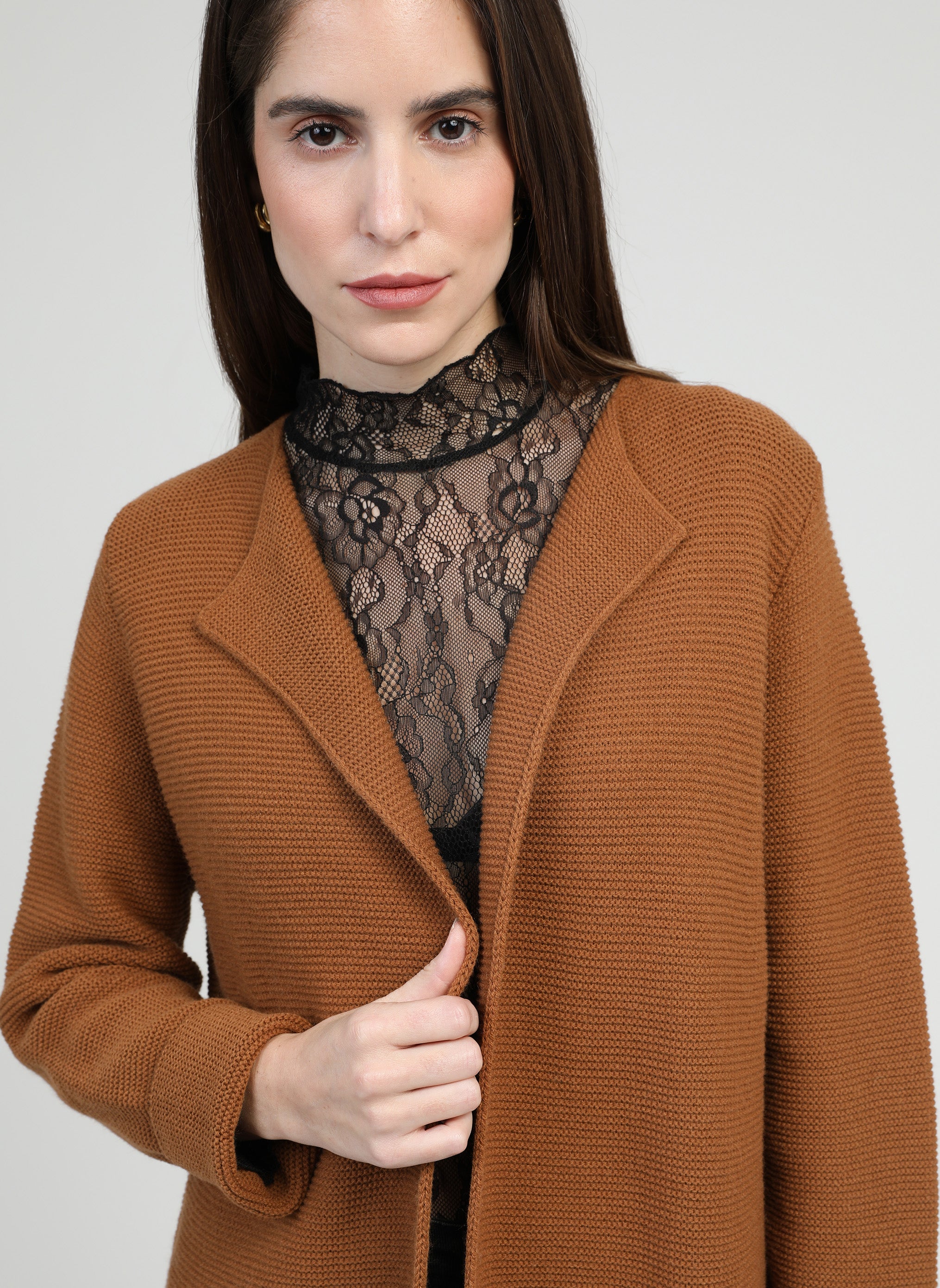 GILET LASHOPSI noisette