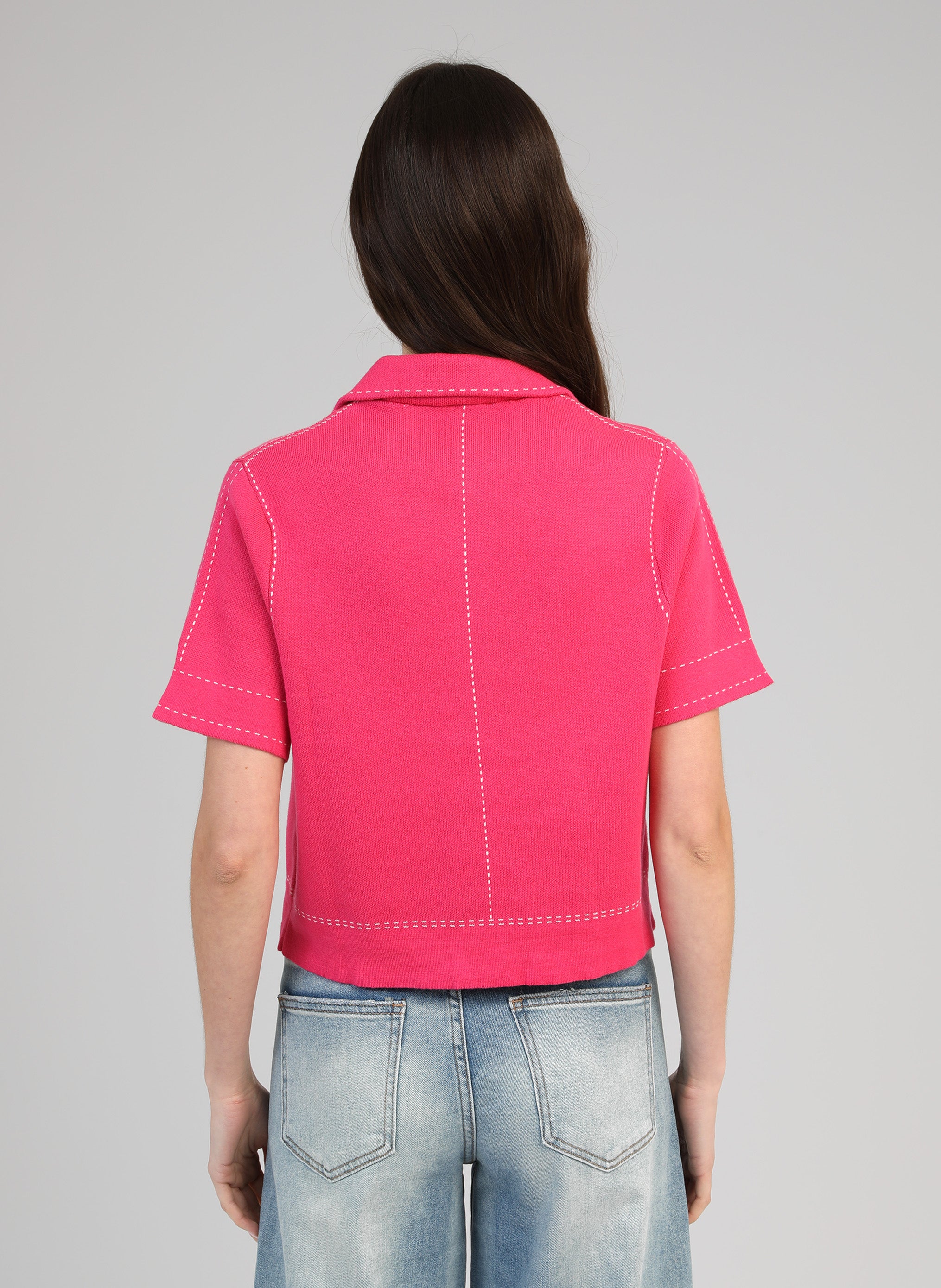 GILET LEBILLY fushia