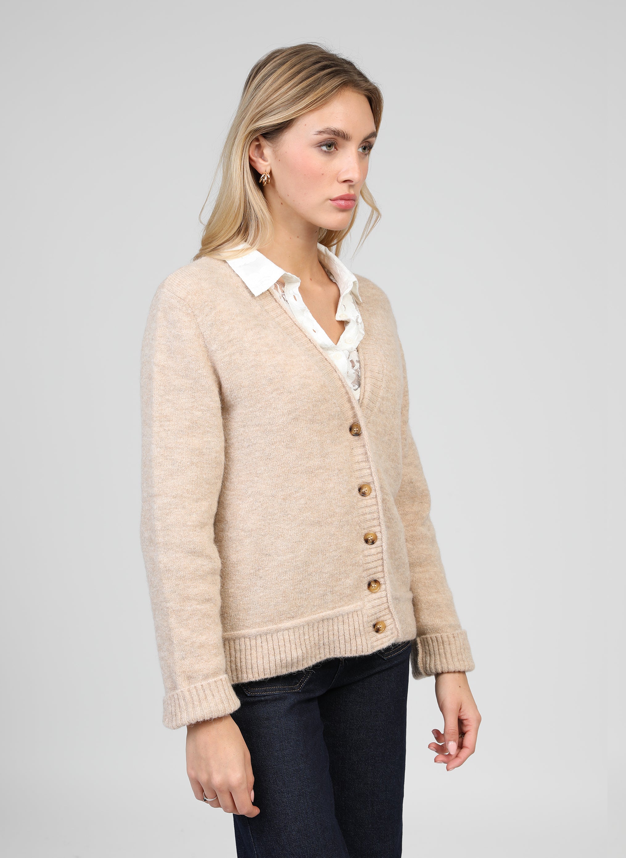 GILET LEBORA beige