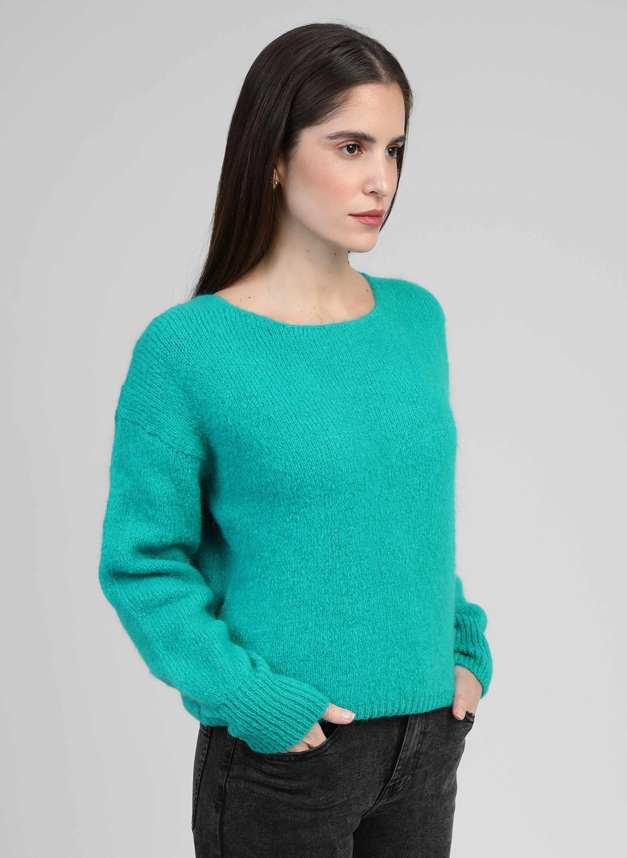 PULL LEBOUMI turquoise