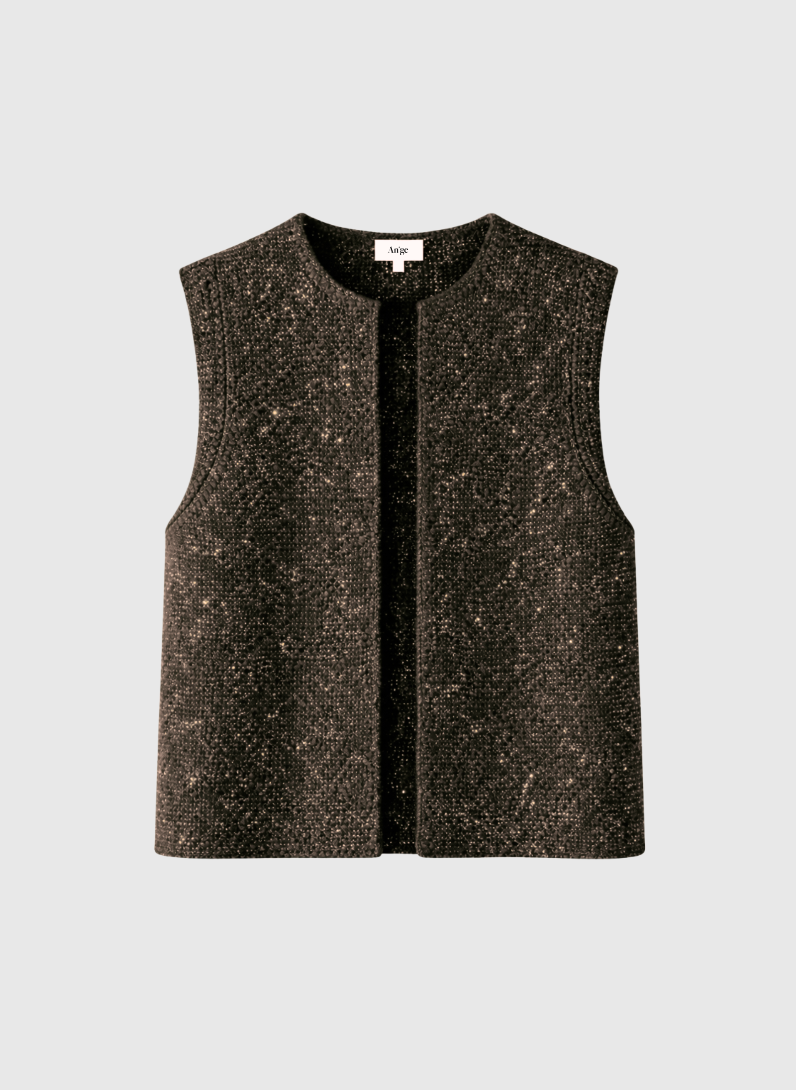 CARDIGAN SANS MANCHE LEGAYA militaire