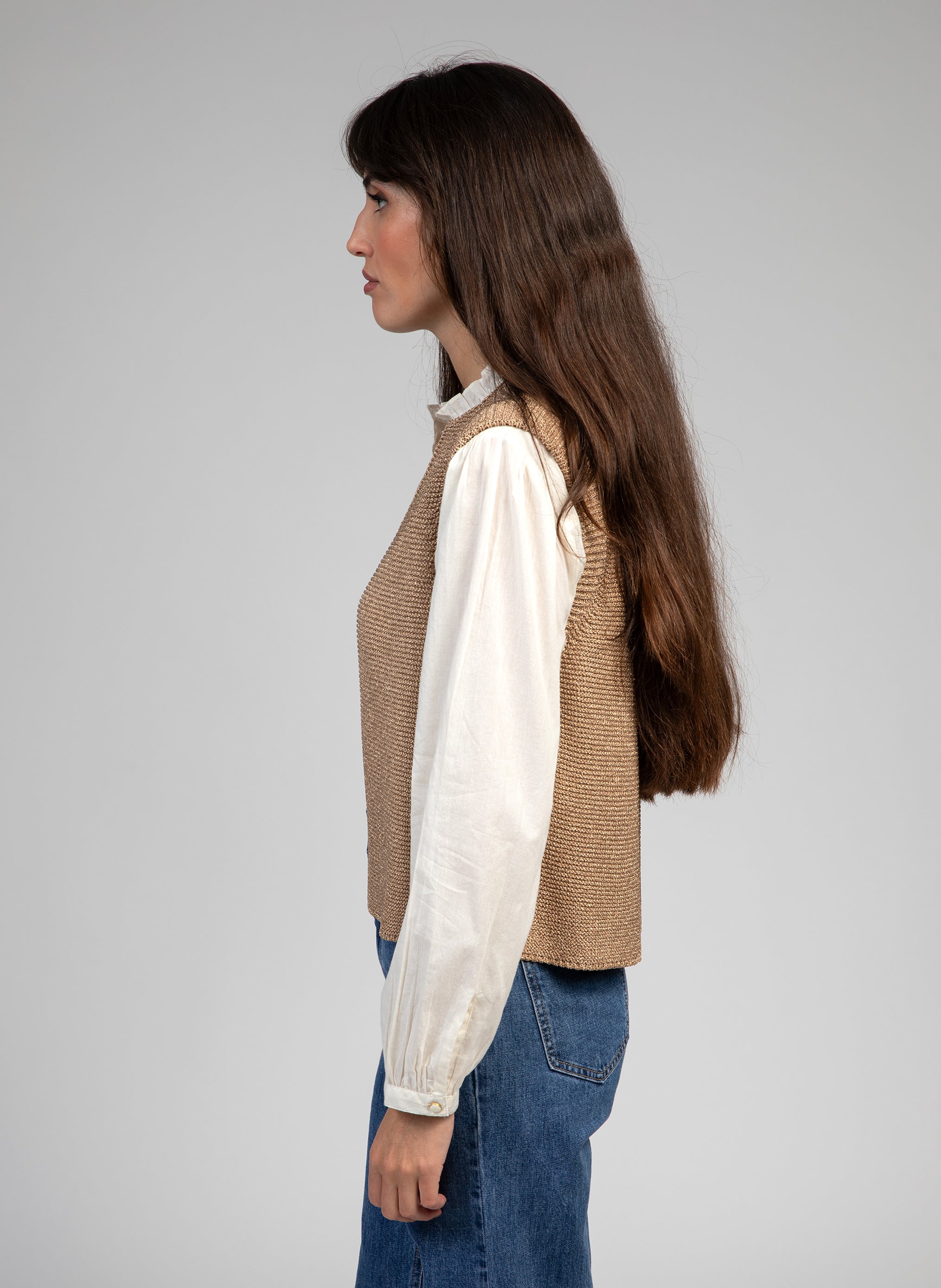 CARDIGAN SANS MANCHE LEGAYA or