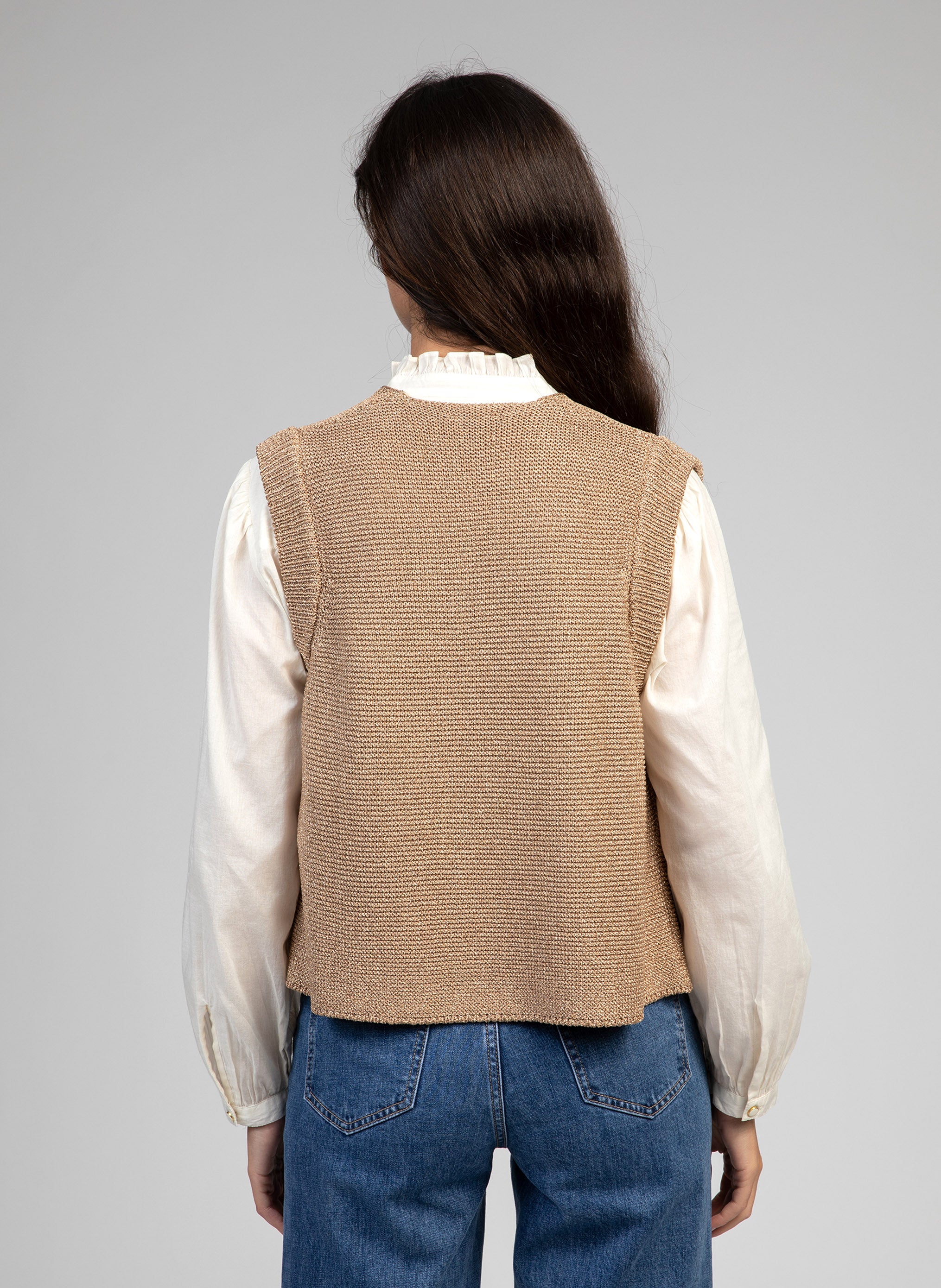 CARDIGAN SANS MANCHE LEGAYA or