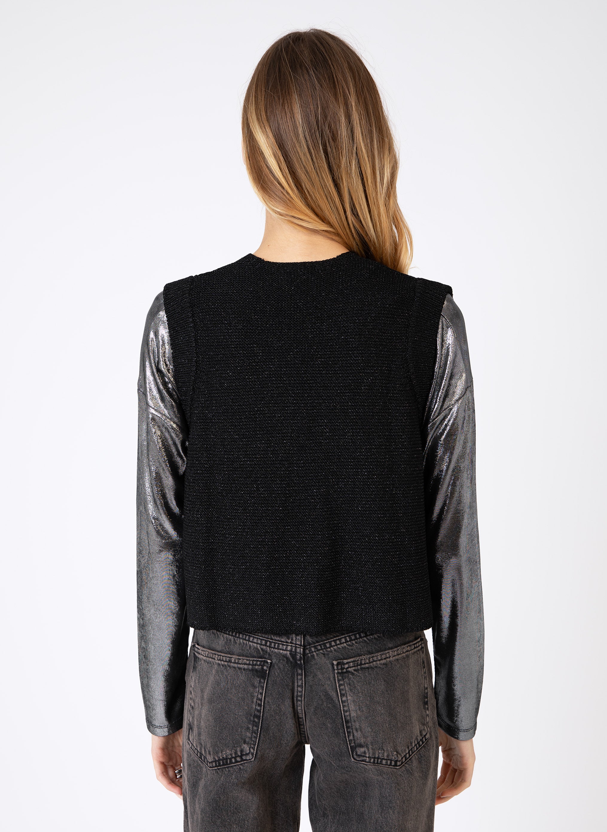 CARDIGAN LEGAYA noir chiné