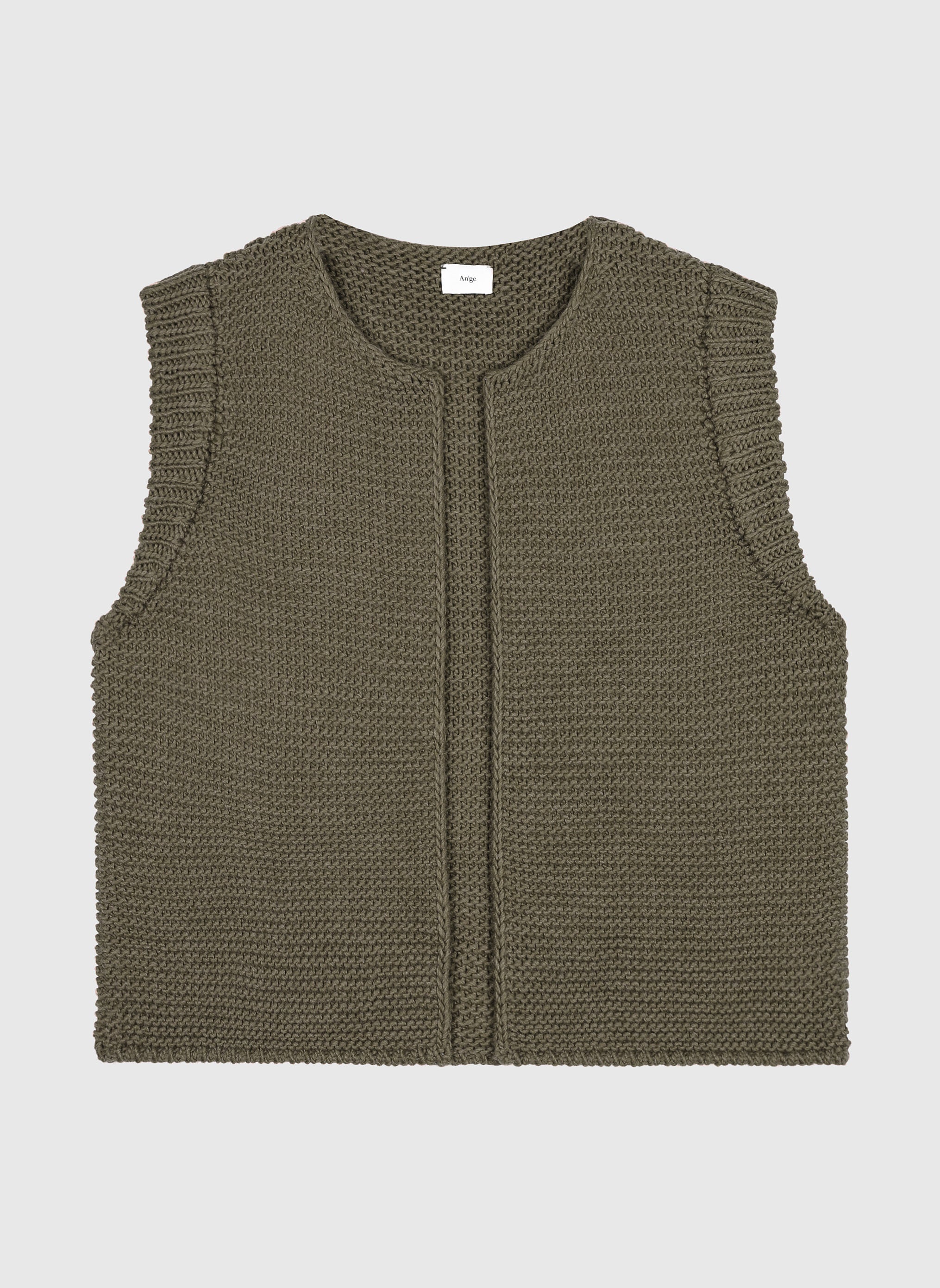 CARDIGAN SANS MANCHE LEGRINGOU A militaire