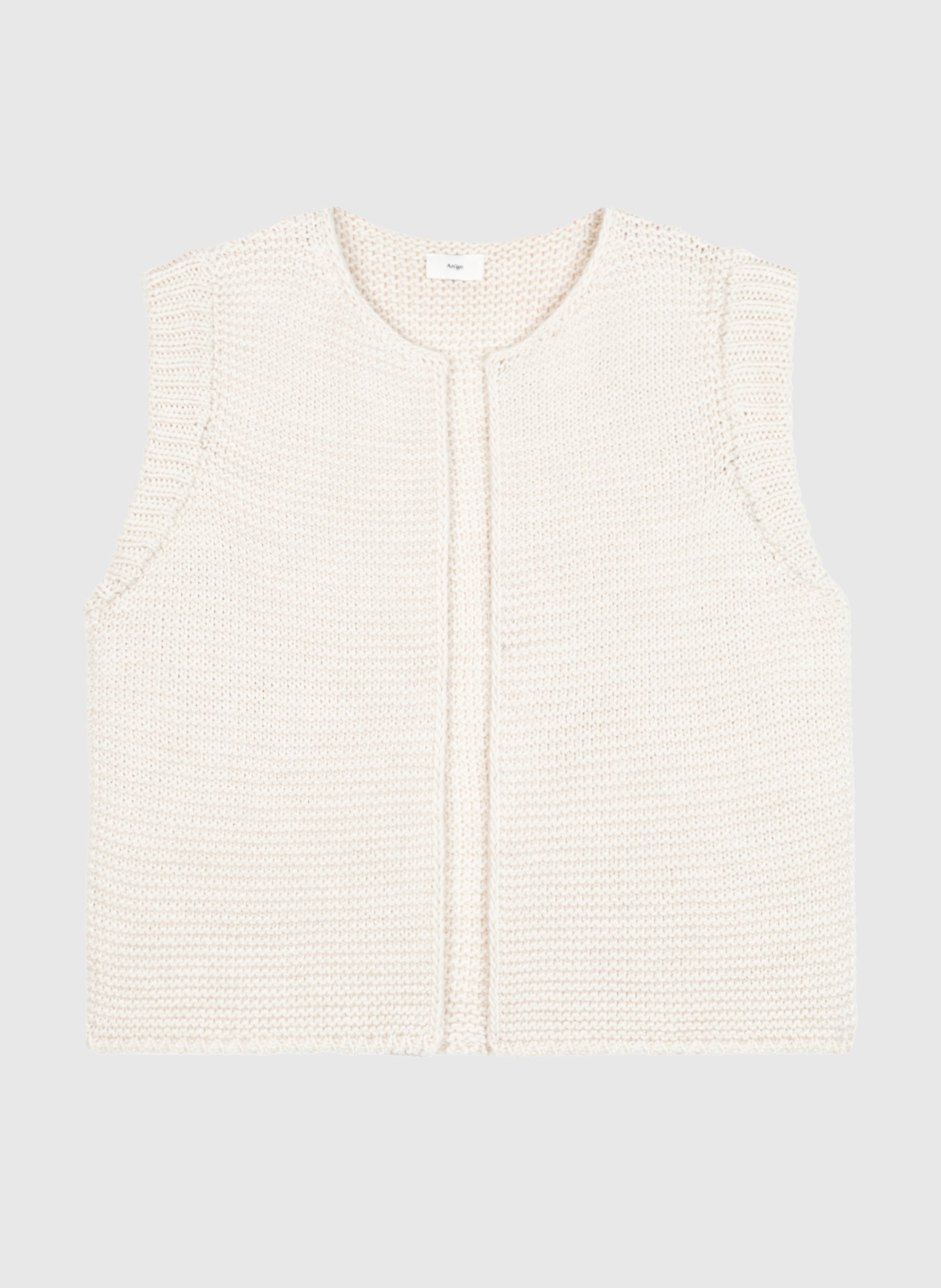 CARDIGAN SANS MANCHE LEGRINGOU ecru