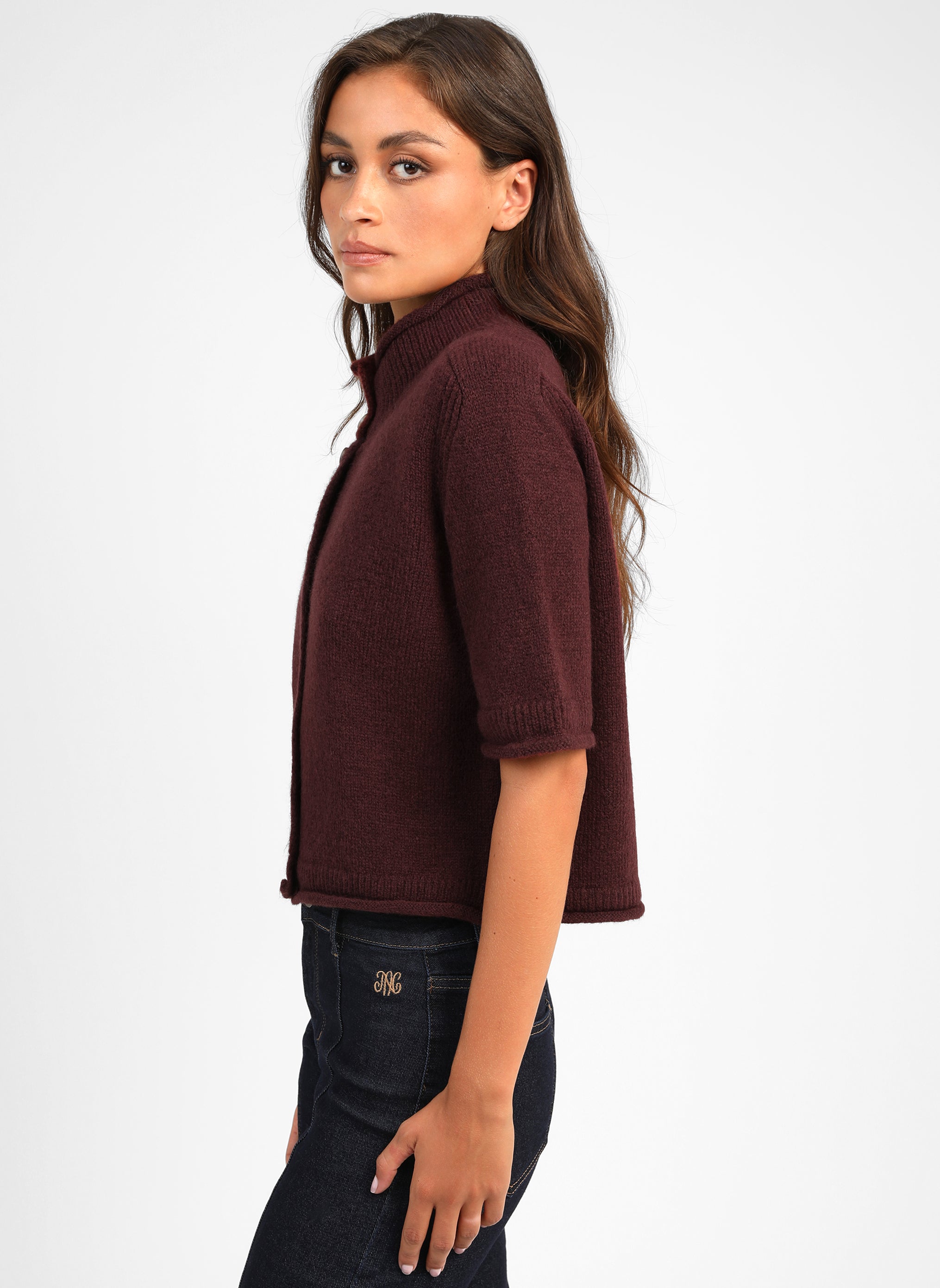 GILET LELYA bordeaux