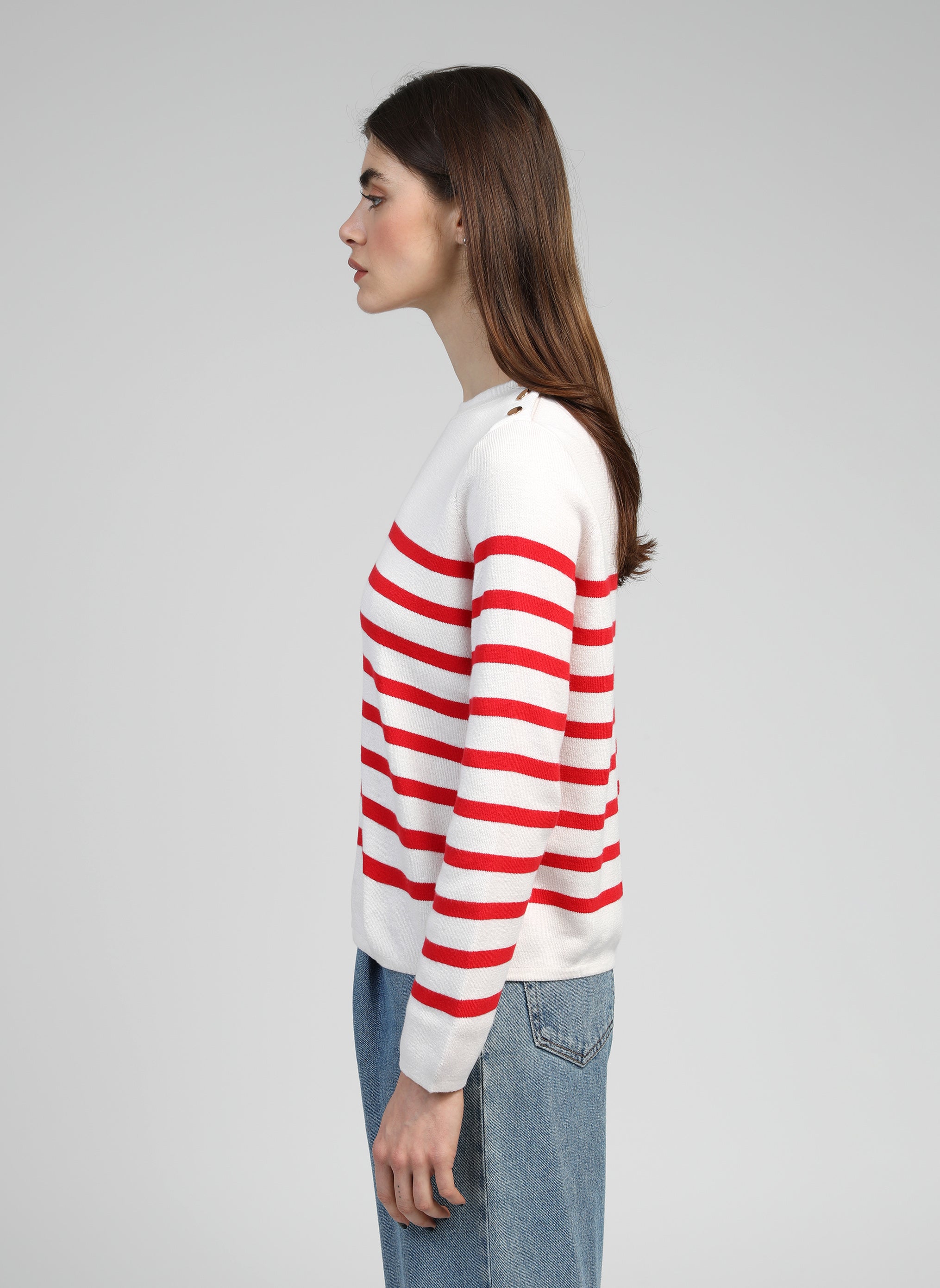 PULL LEMARLINA rouge