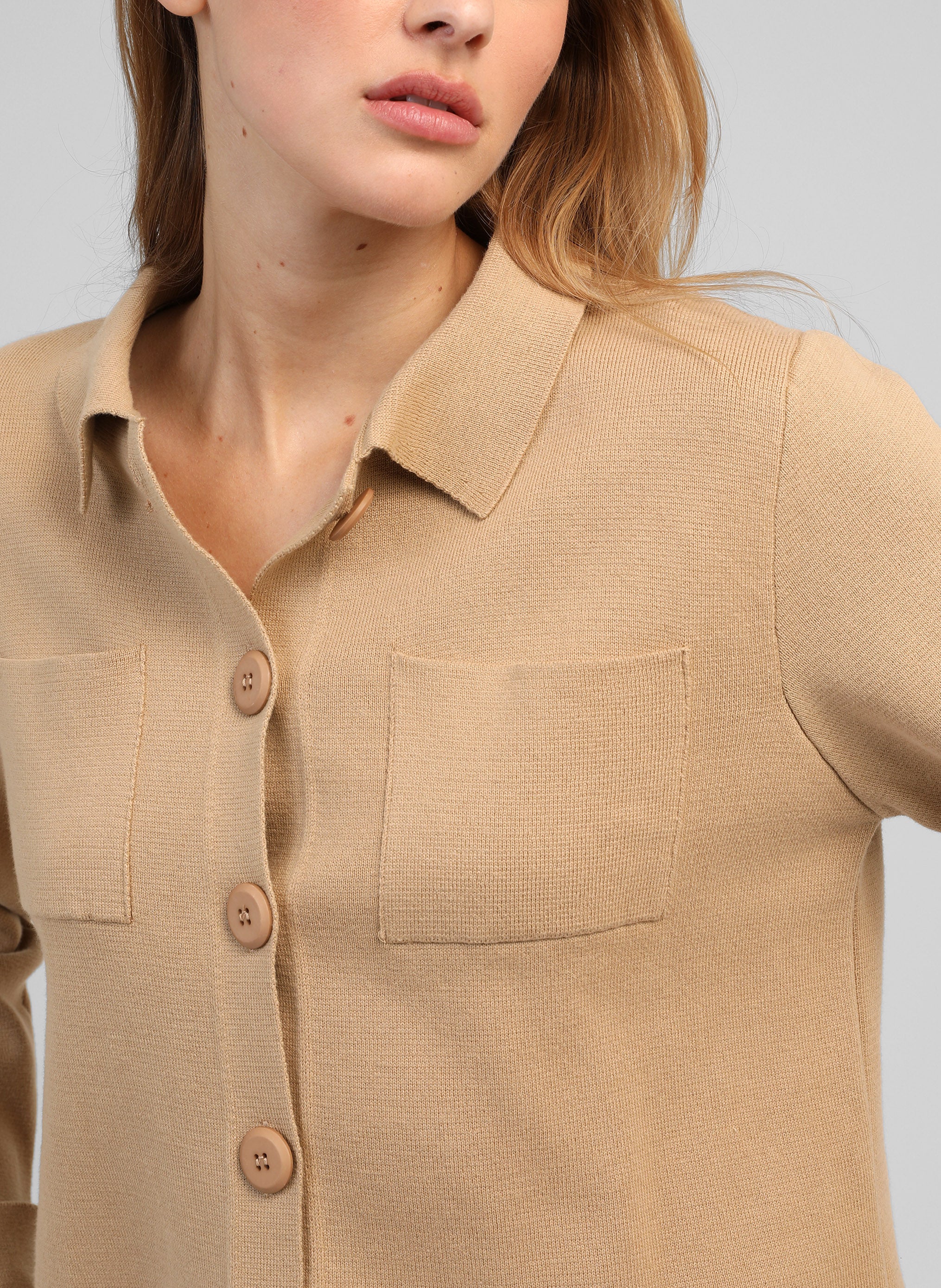 GILET LEVALIMANA camel