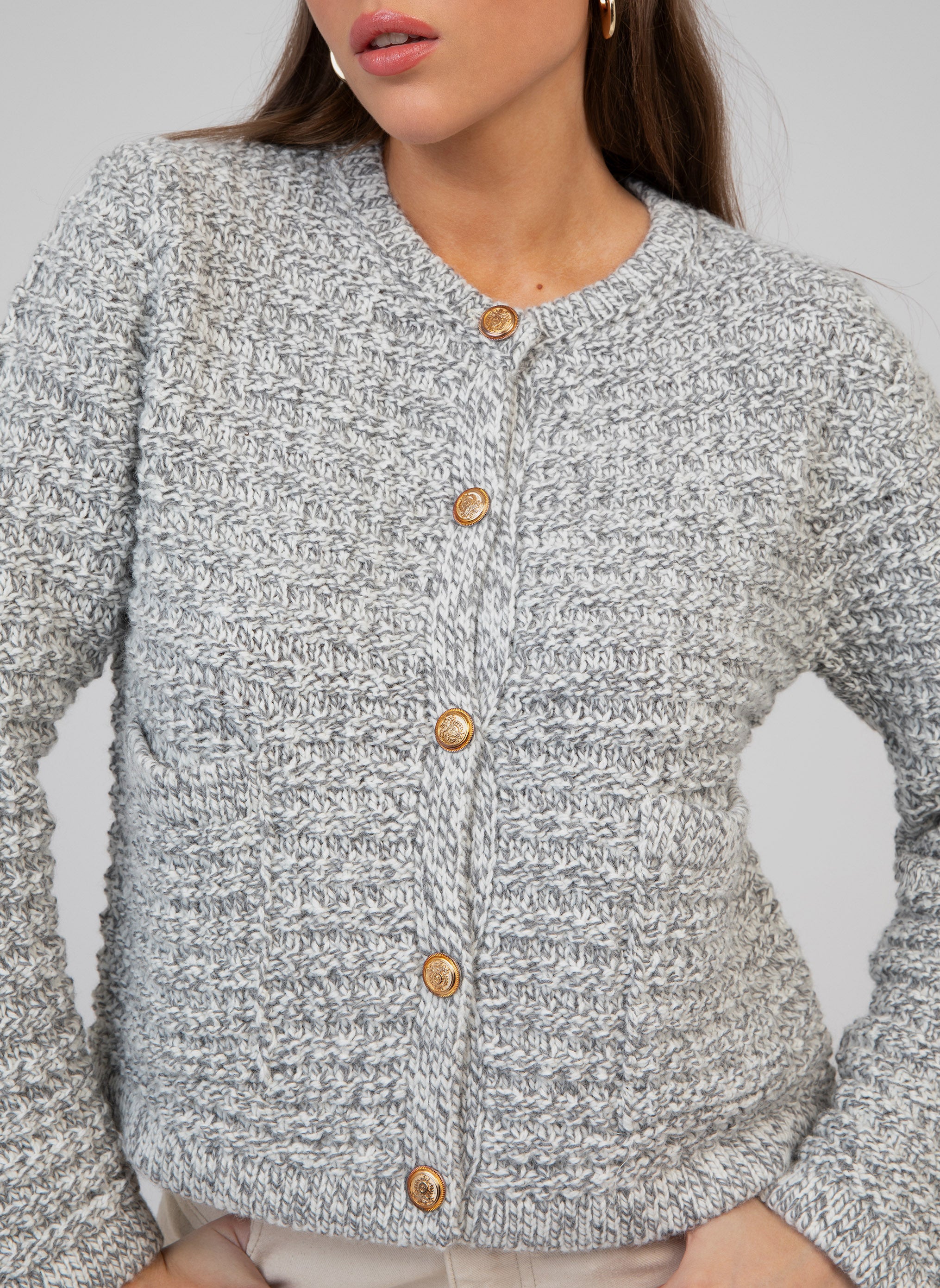 LEVENI CARDIGAN grey