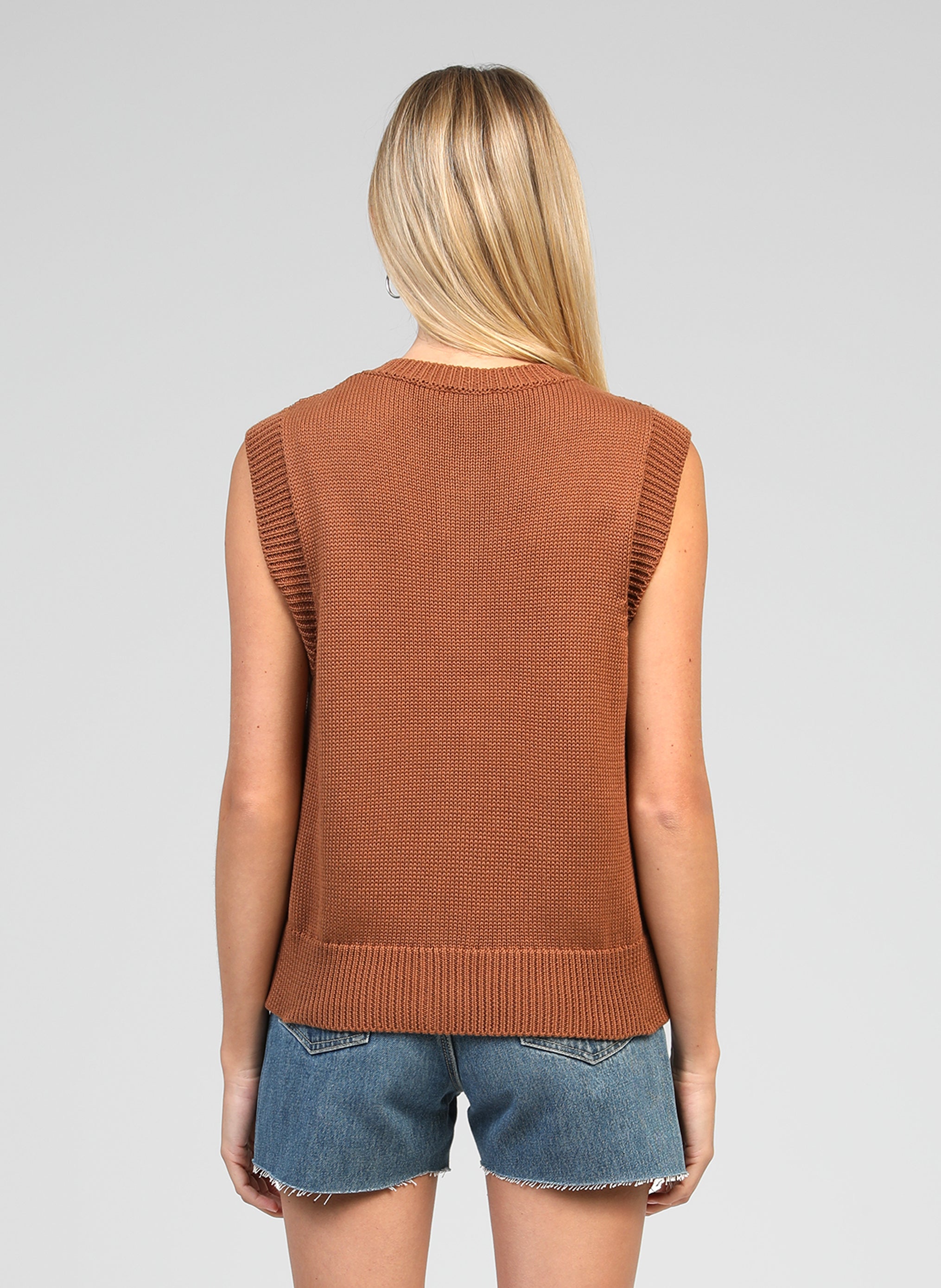 GILET LEVIONA marron