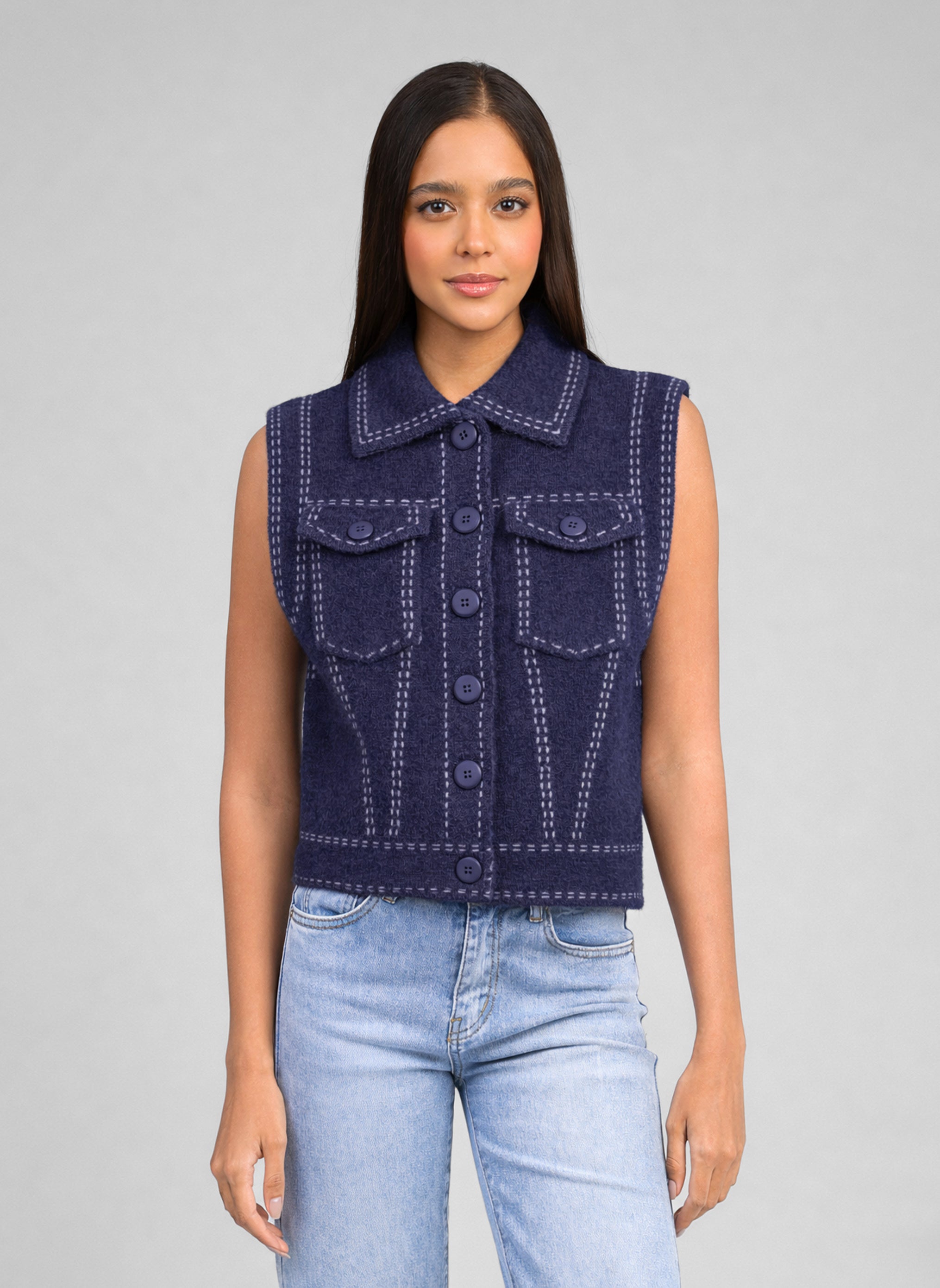 GILET LEWAYNE marine