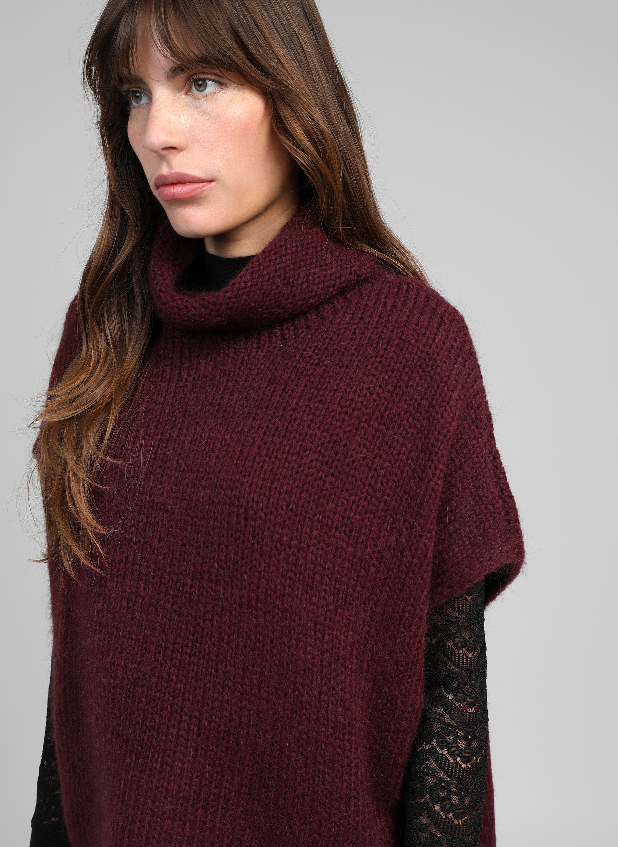 PULL LOKO bordeaux