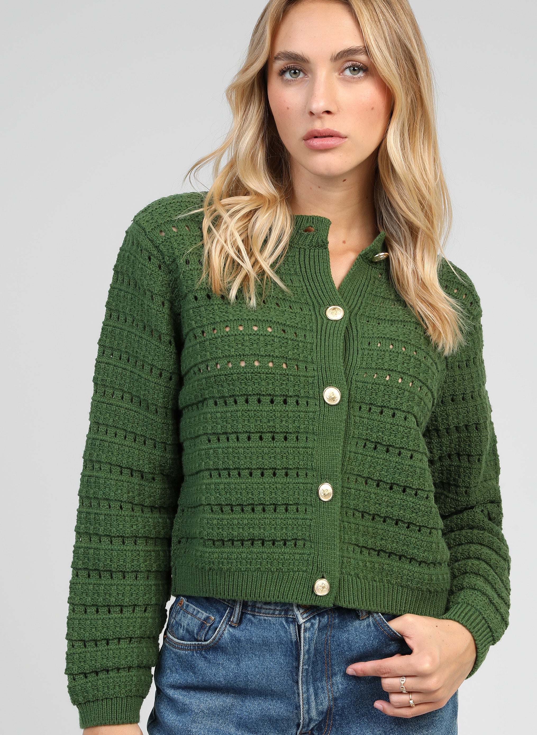 GILET LONORINE cactus