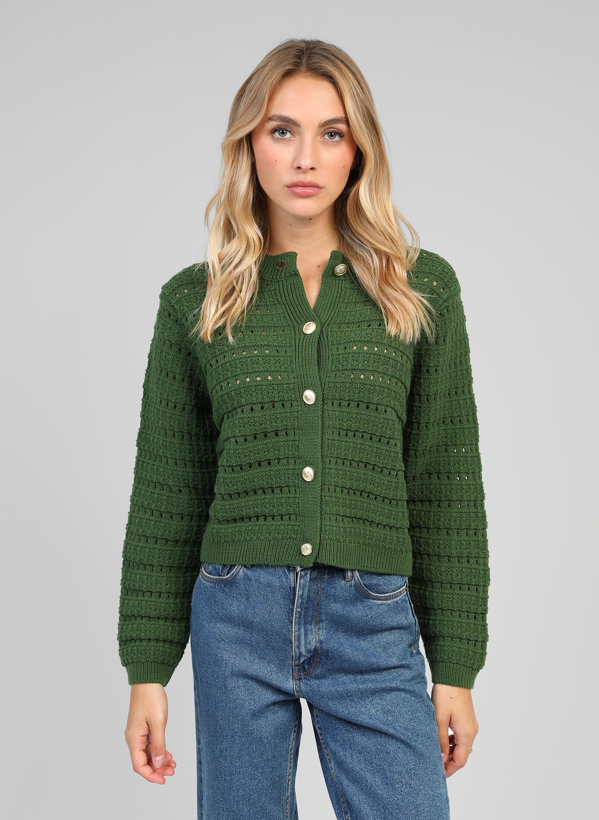 GILET LONORINE cactus