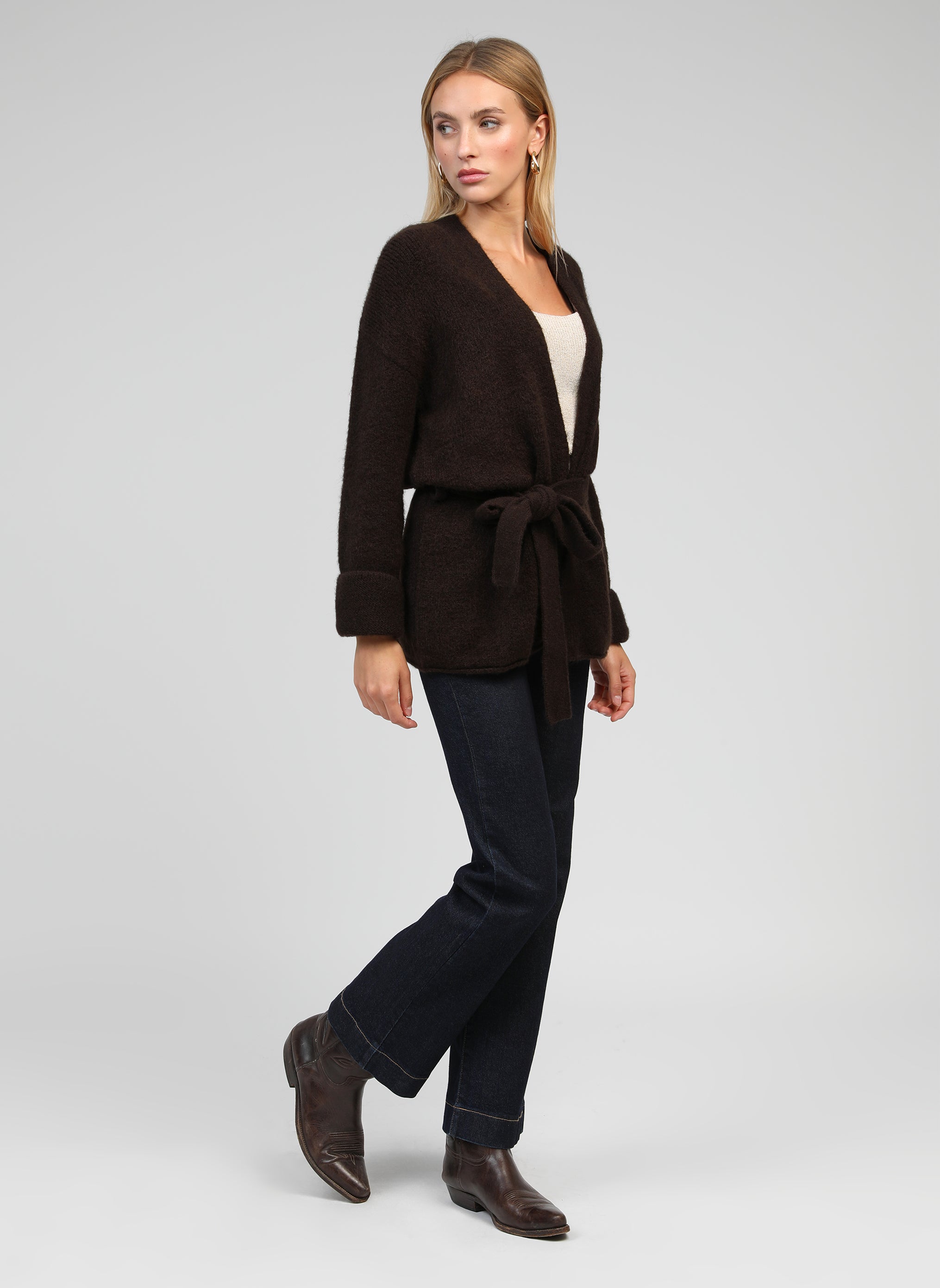 GILET LOUNA chocolat