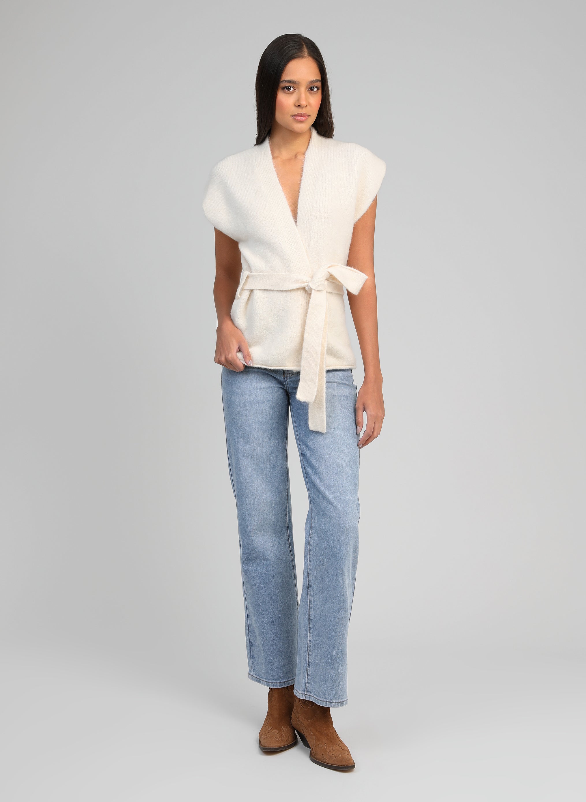GILET LOUNINI ecru