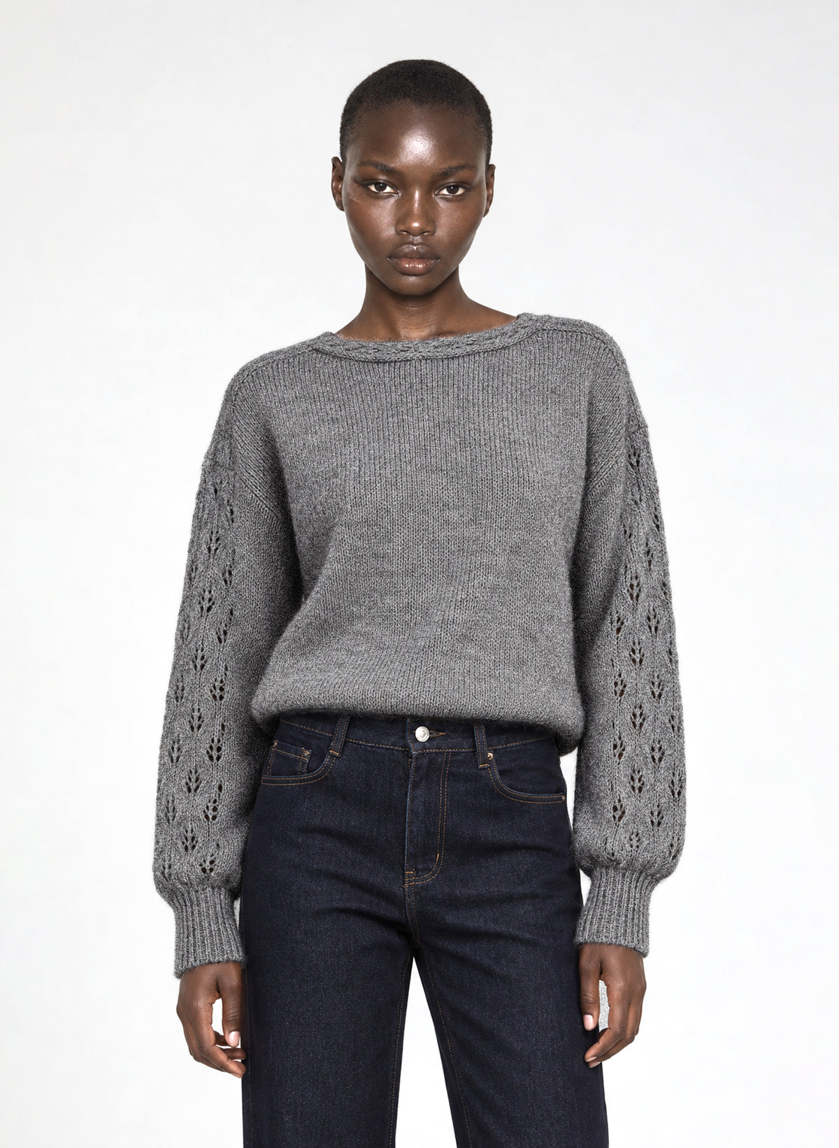 LUCINDY Sweater, heather gray