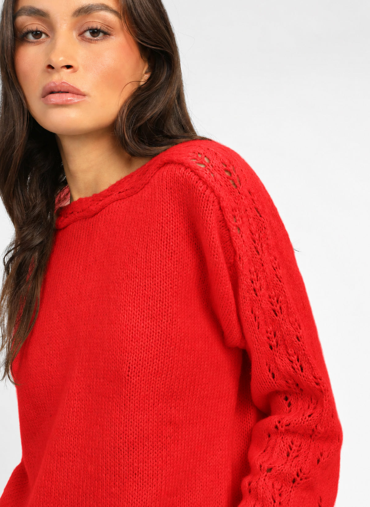 PULL LUCINDY rouge