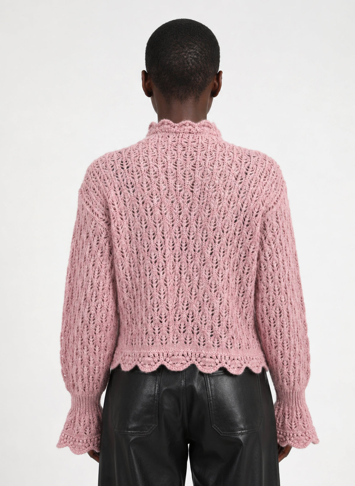 PULL LYSETTE vieux rose