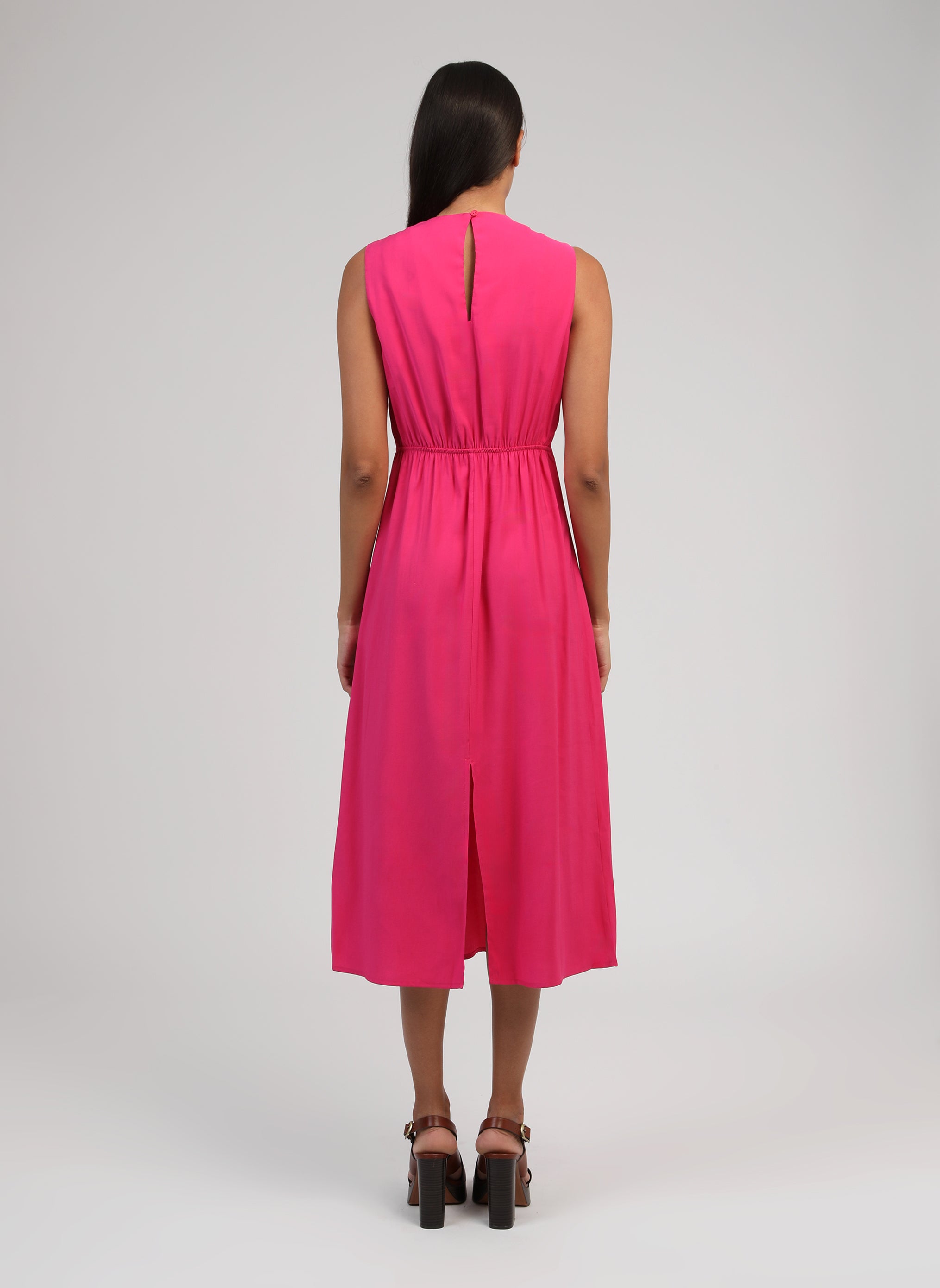 ROBE MIDI MAEZRA fuchsia