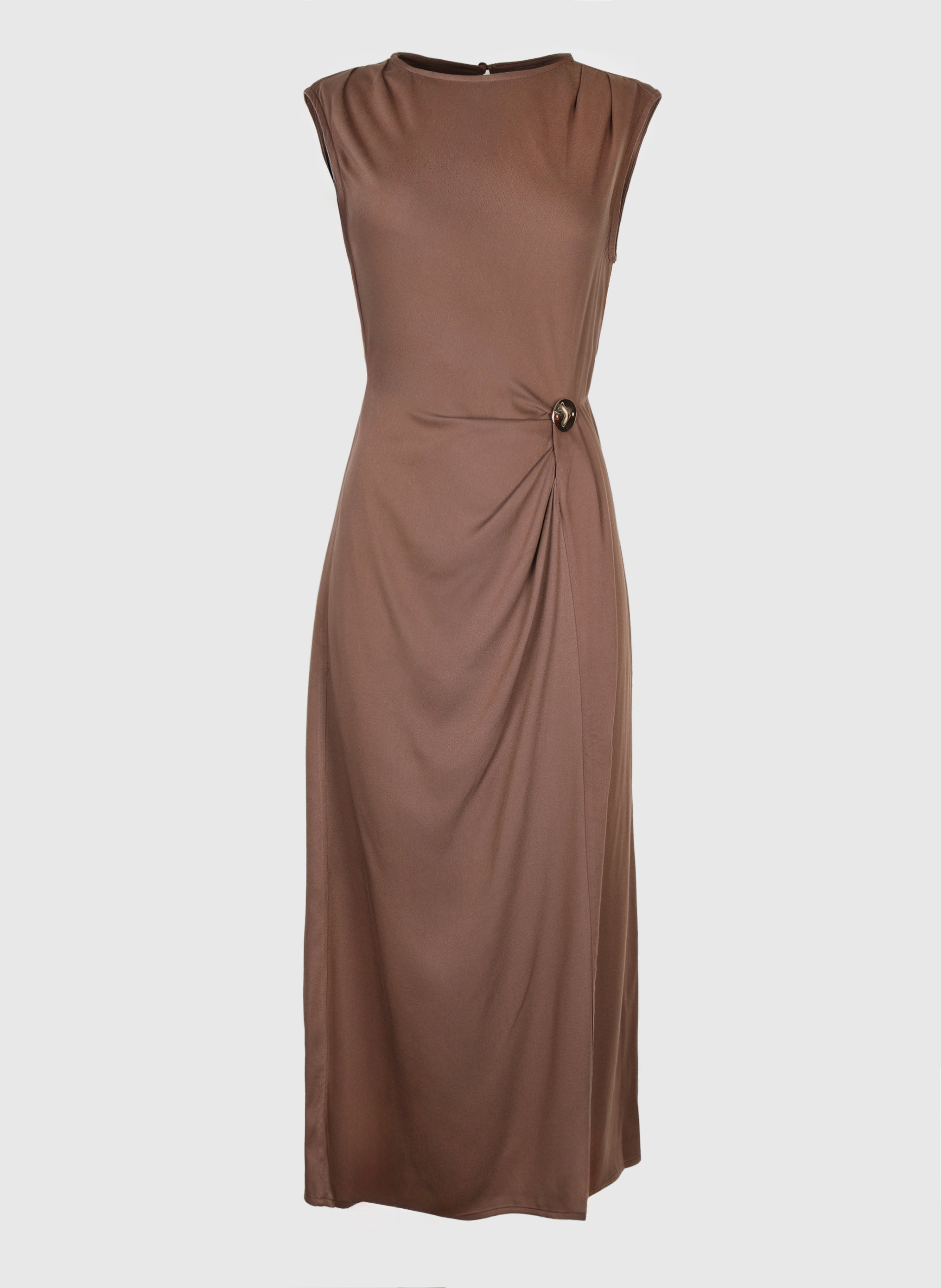 ROBE LONGUE MALEONY marron