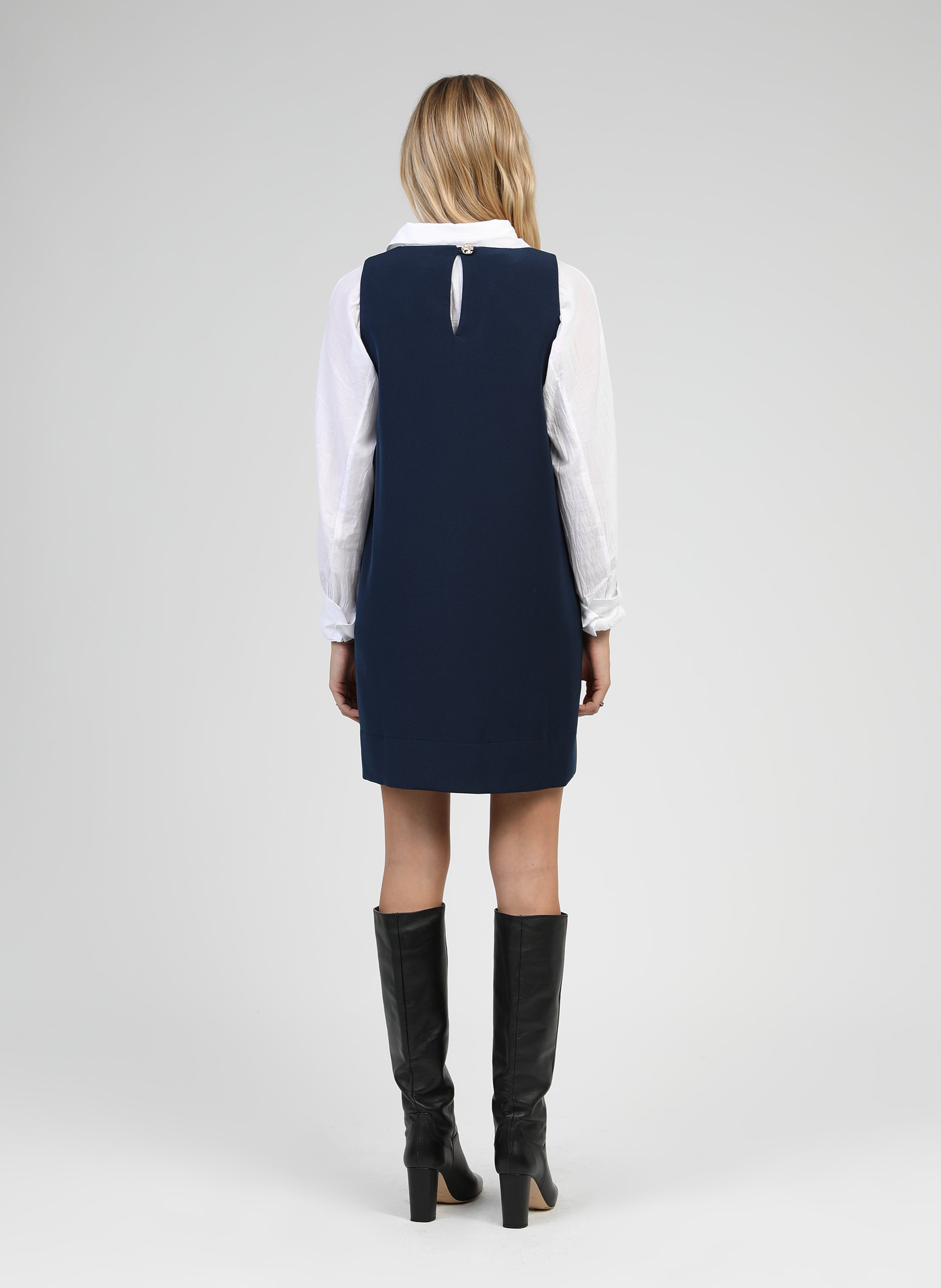 ROBE COURTE MALEO marine