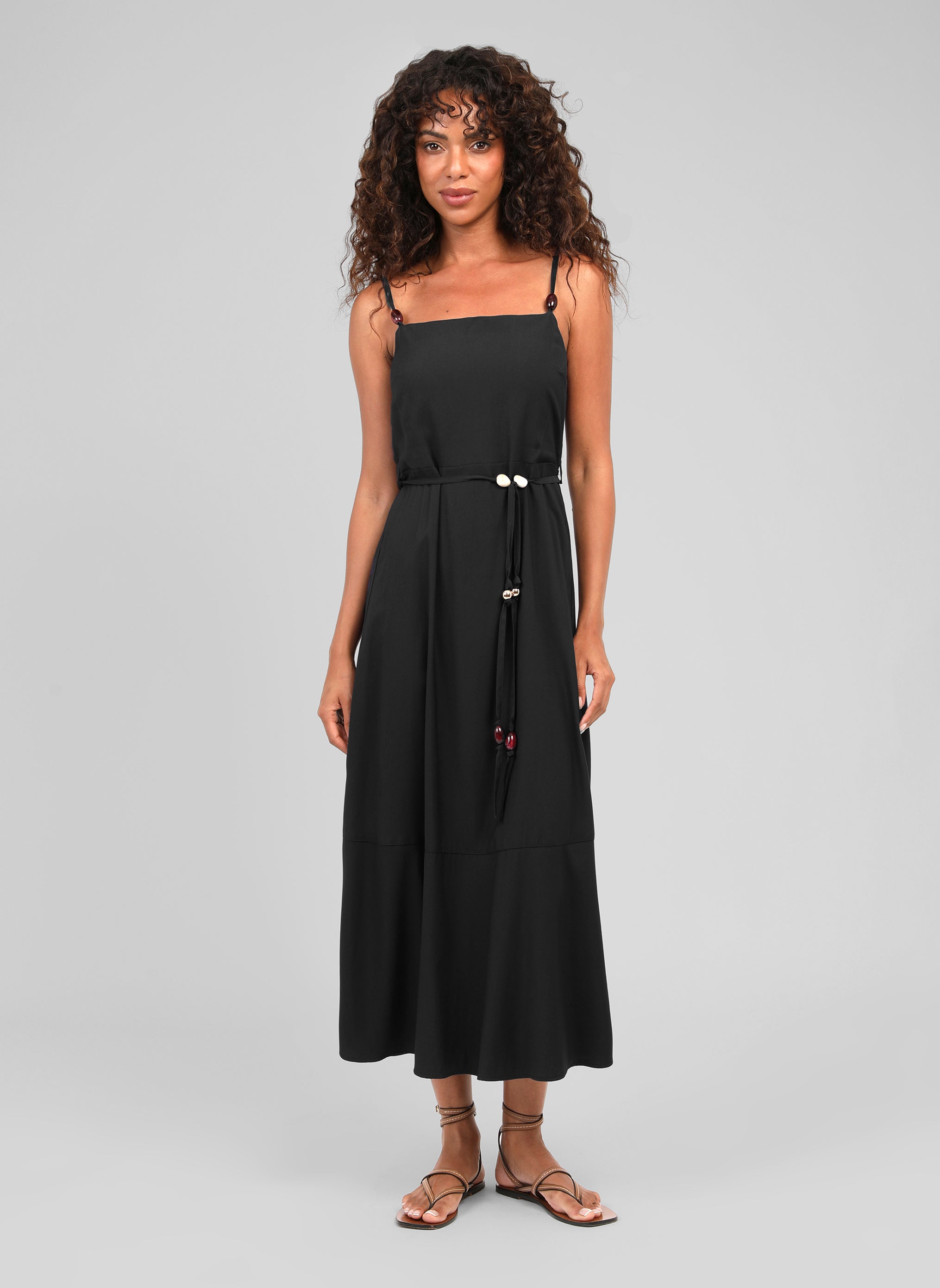 ROBE MIDI MALIAM noir