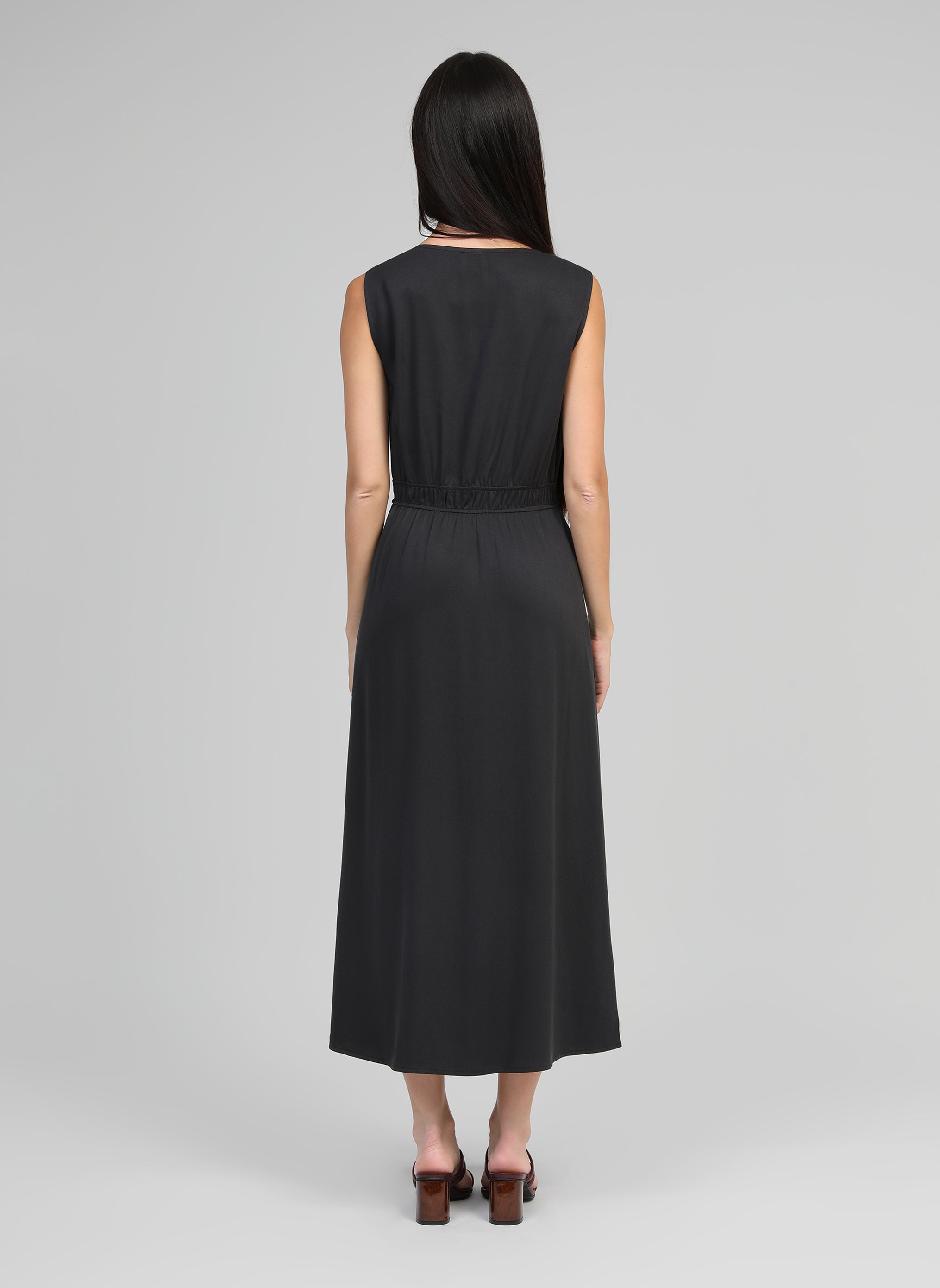 ROBE MIDI MALOUISA carbone